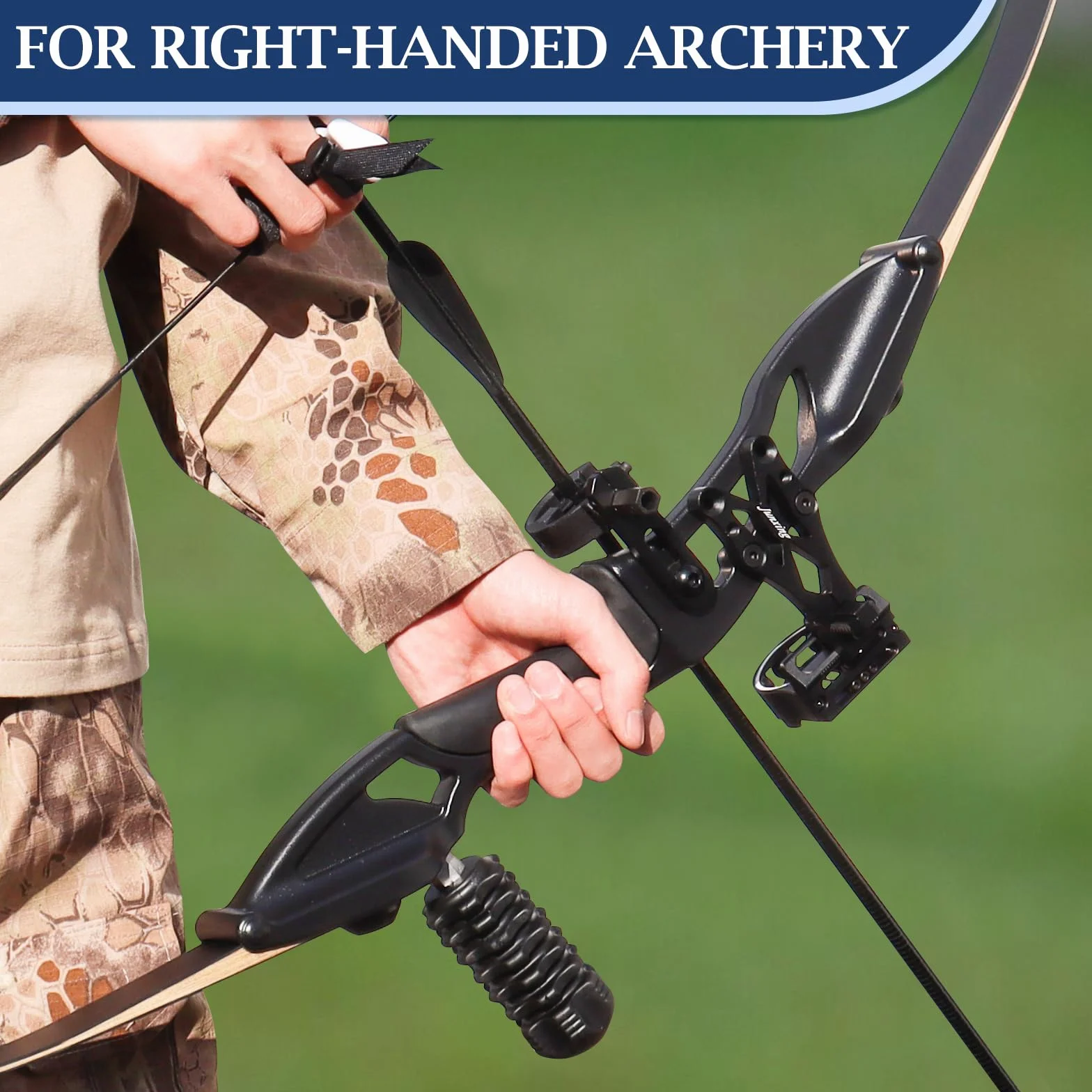 D&Q Arc de Chasse Adulte 30-45lbs avec 12 flèches pour Tir