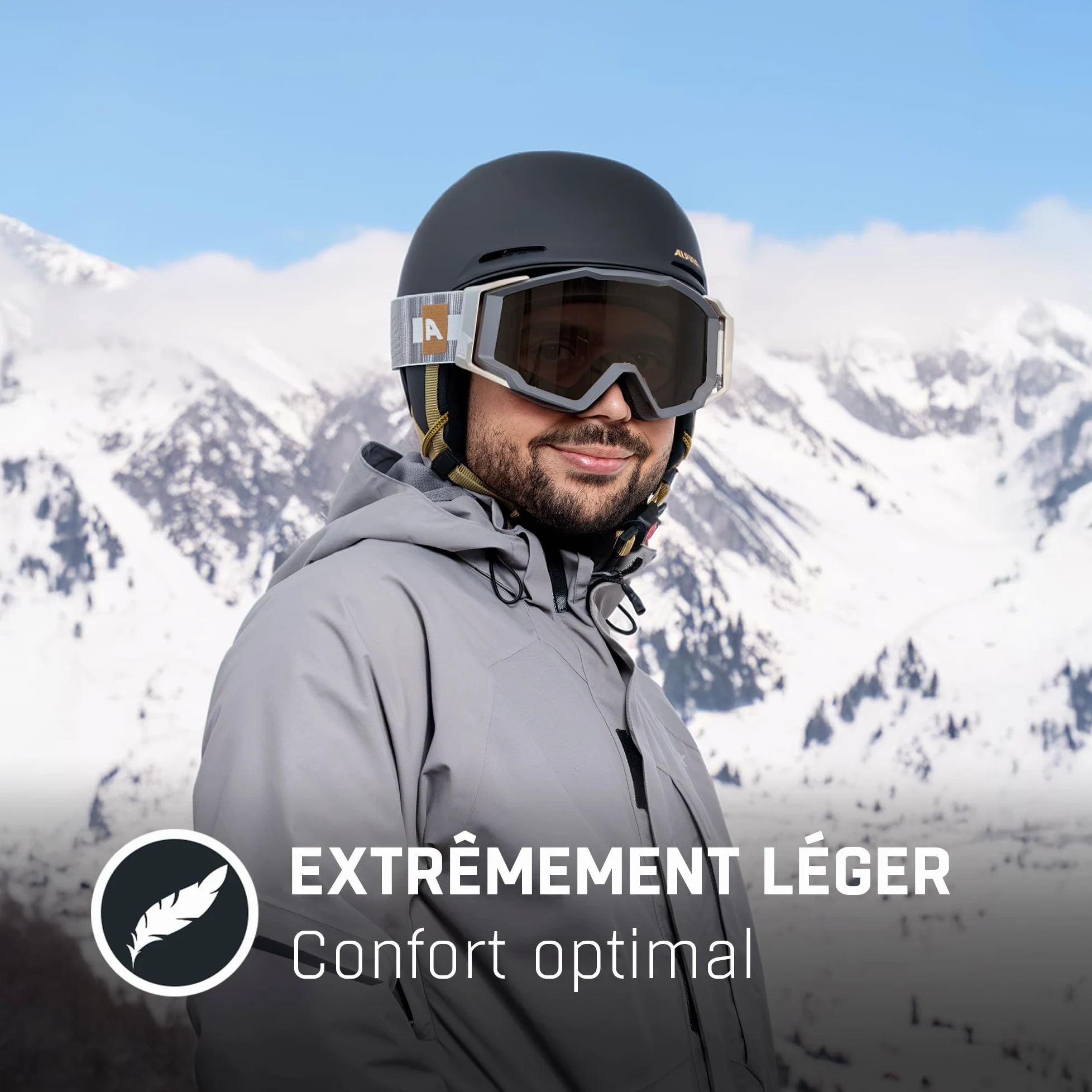 ALPINA Carnia Casque de ski léger pour homme et femme