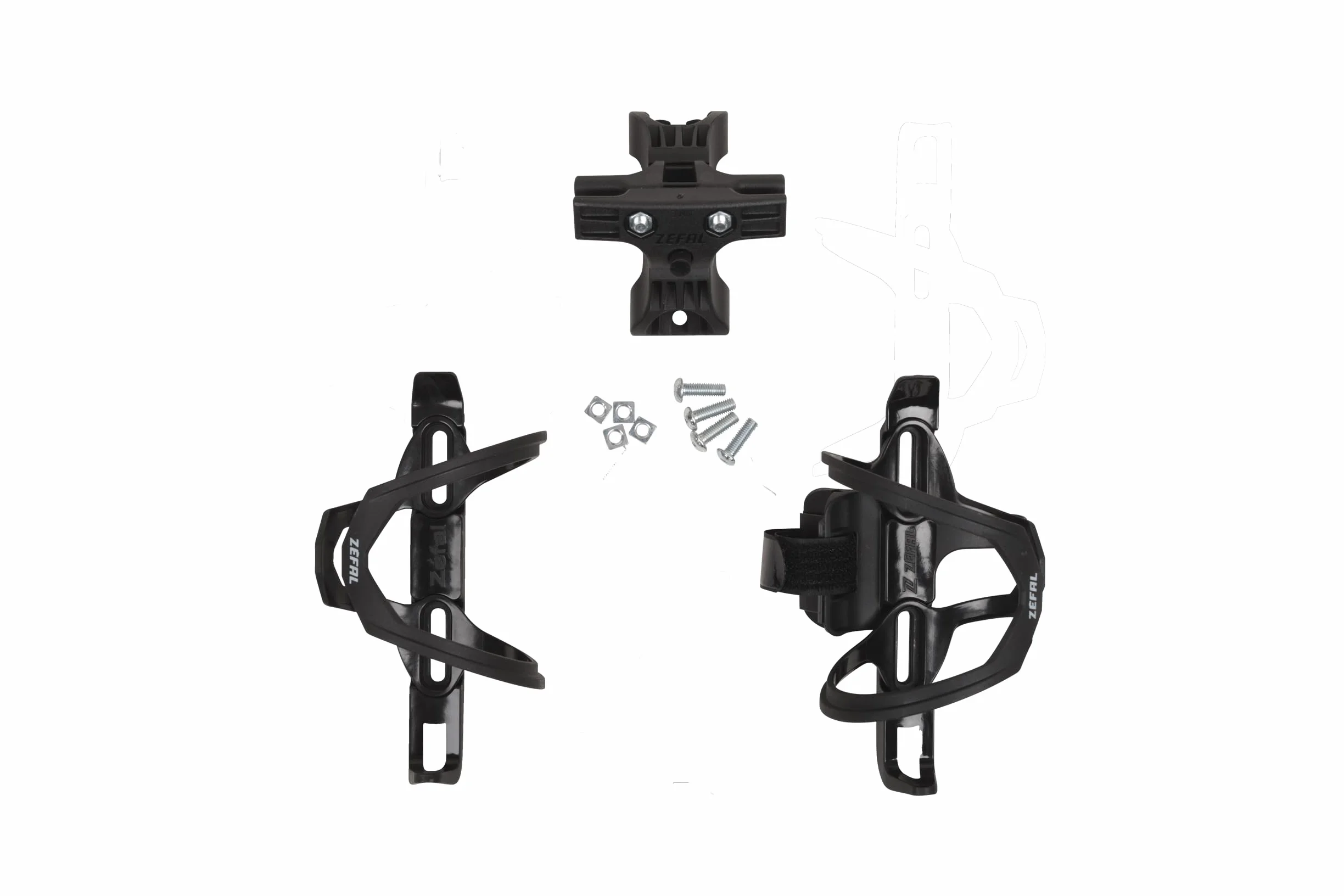 Zéfal Tri Bottle Cage Set Double Porte-Bidon de Selle Vélo Triathlon Noir Taille Unique