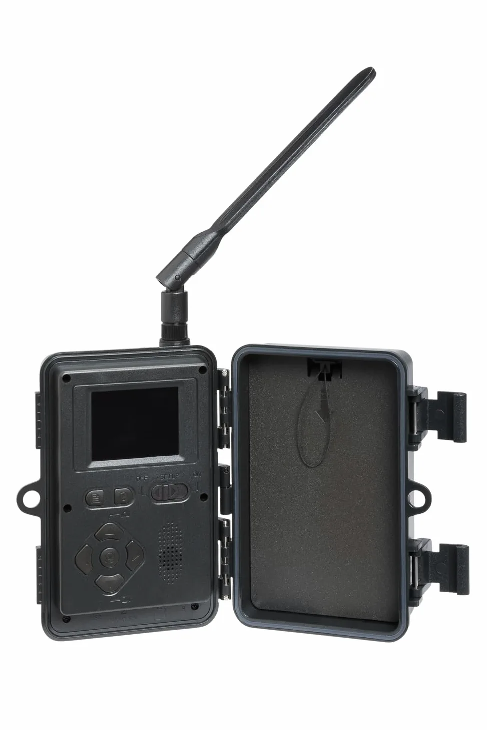 NUM'AXES Piège Photographique Cellulaire PIE1150 4G avec Carte SIM Fournie Caméra de Sécurité Extérieure Résolution Vidéo Full HD 1080P/2K Flash Infrarouge Invisible 20m