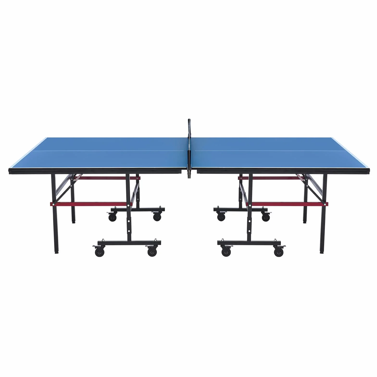 VEVOR Table de ping-pong pliable MDF 18 mm avec filet à serrage rapide et roues verrouillables
