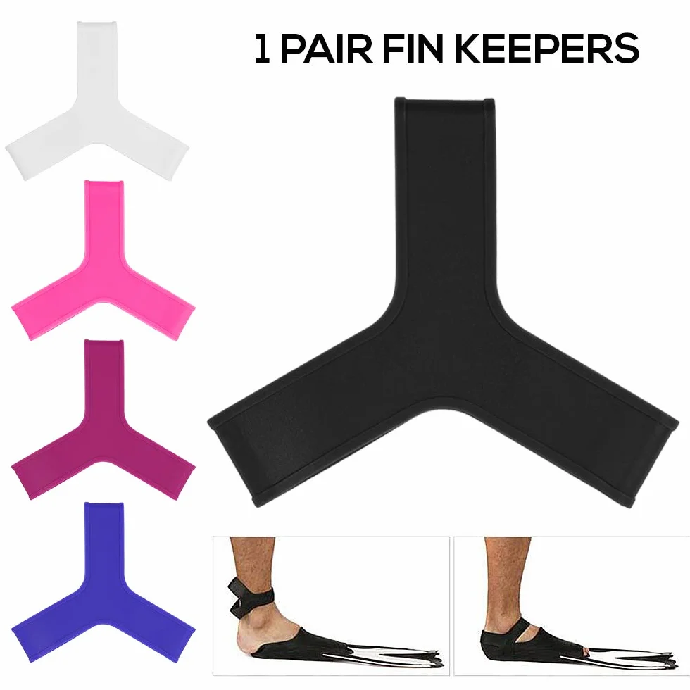 Paire de palmes pour palmes de natation et plongée avec tuba en caoutchouc de silicone de qualité supérieure avec élastique pour fixer les palmes sur les pieds