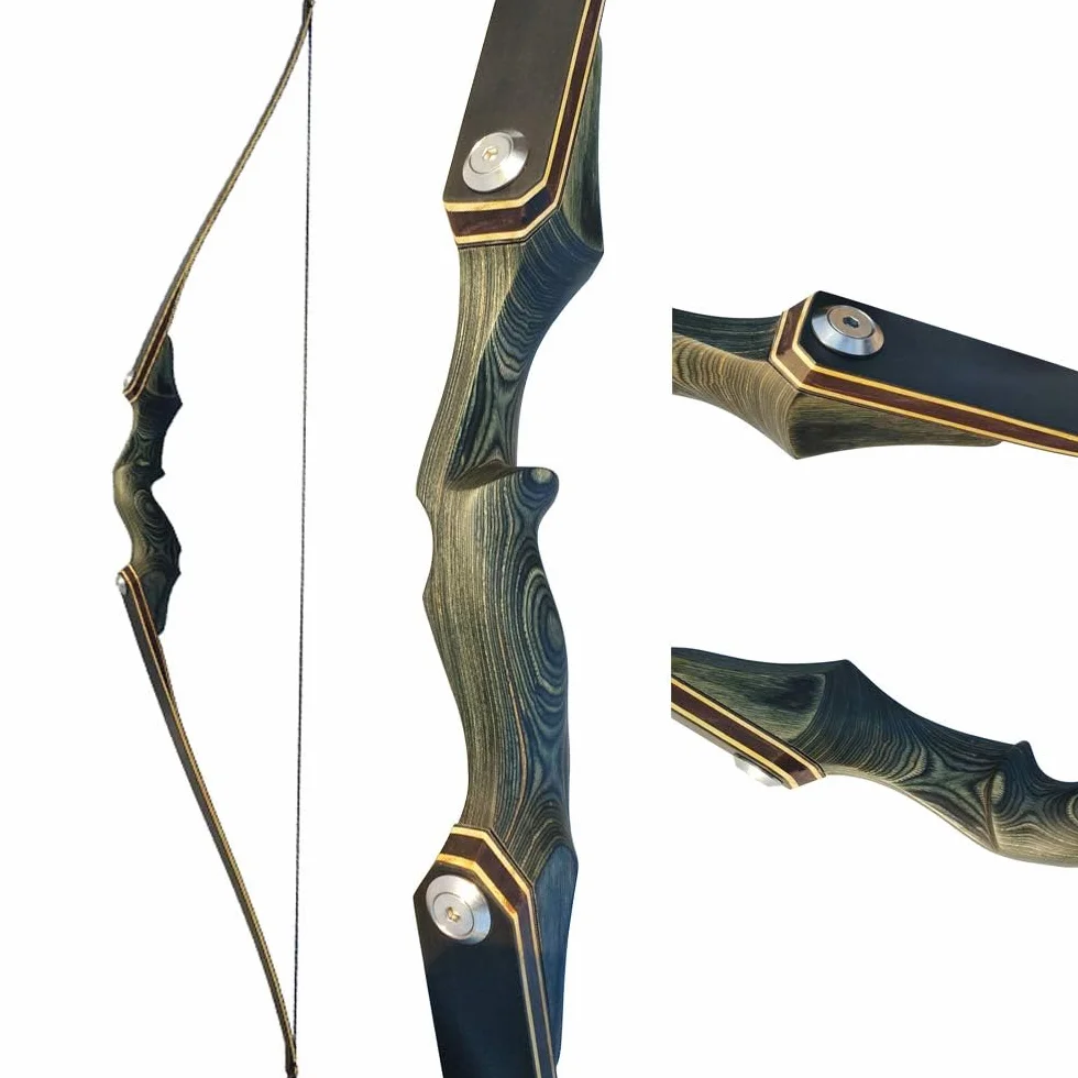 Arc Classique Takedown 60'' Recourbé 30lbs 35lbs 40lbs Tir à l'Arc Chasse Bois