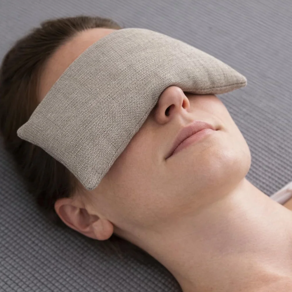 Coussin pour Les Yeux Dune – Coussin oculaire Lavande Naturelle Riz Coton Naturel Yoga Méditation Relaxation