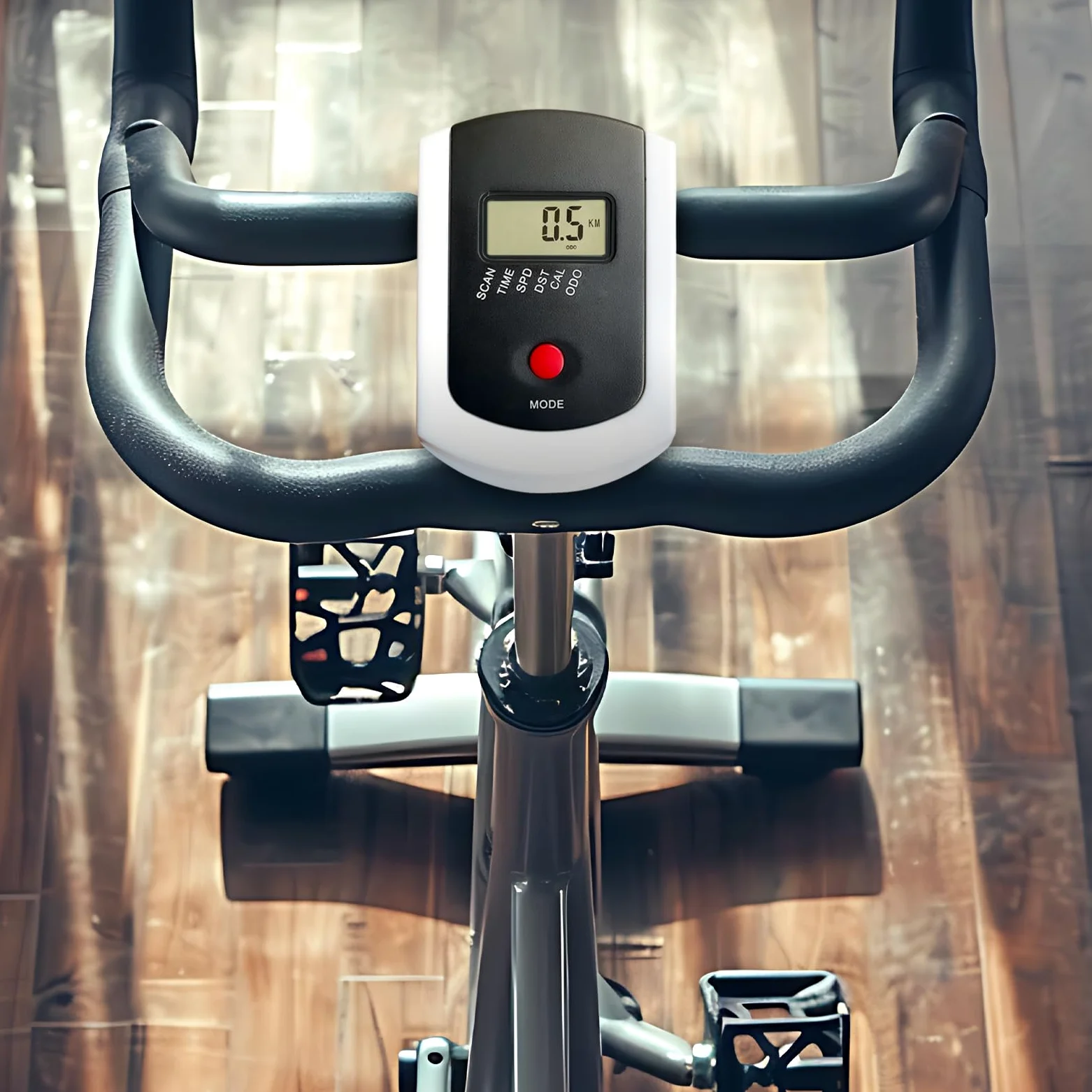 UGPLM Compteur de vitesse professionnel avec moniteur LCD de fréquence cardiaque, pièces de rechange pour vélo stationnaire, vélo de sport