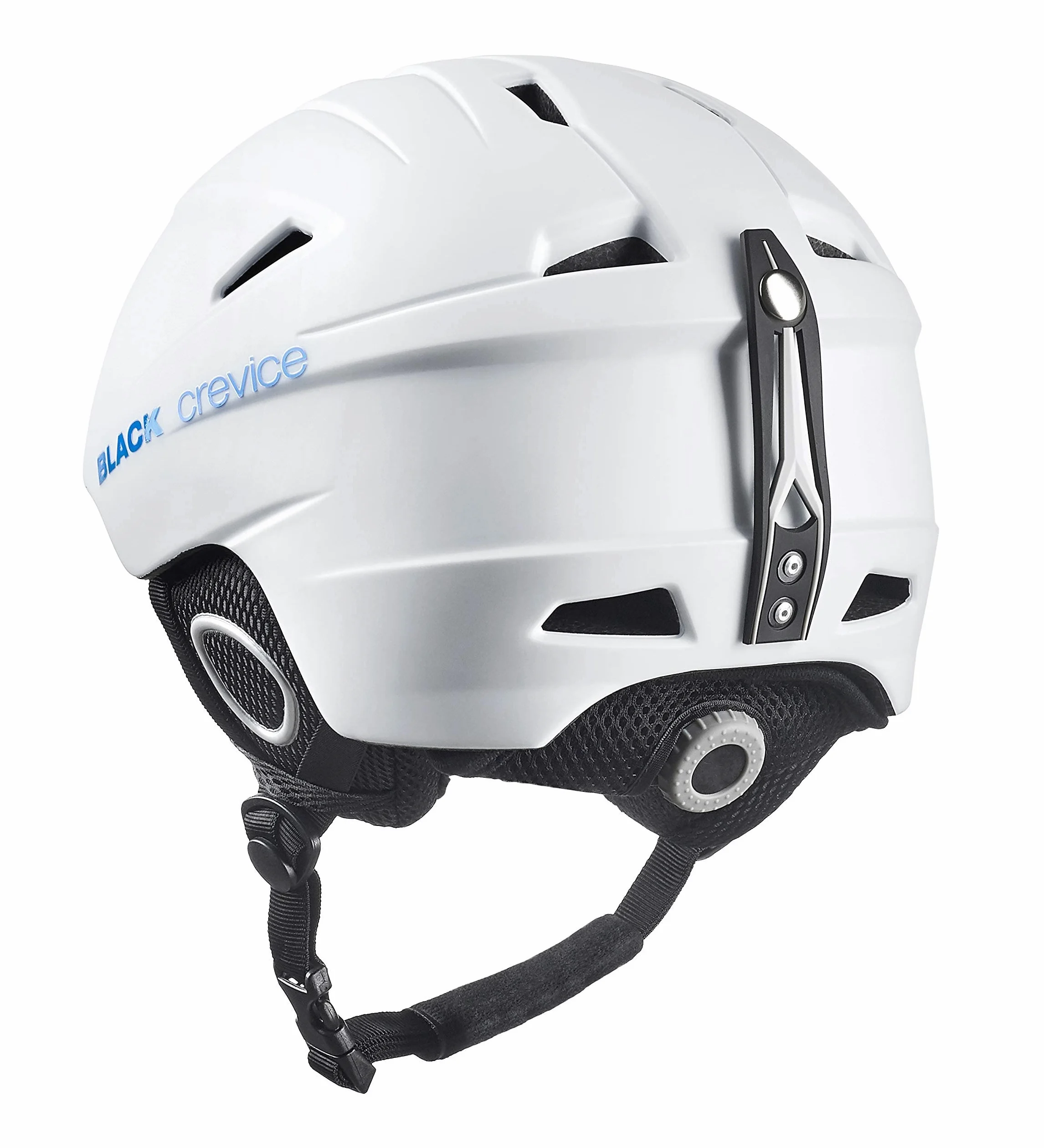 BLACK CREVICE Casque de Ski Kitzbühel I Casque de Ski au Design Sportif en différentes Couleurs I Casque de Ski Hommes & Femmes I Casque en Polycarbonate I Casque de (XS, Blanc/Bleu)