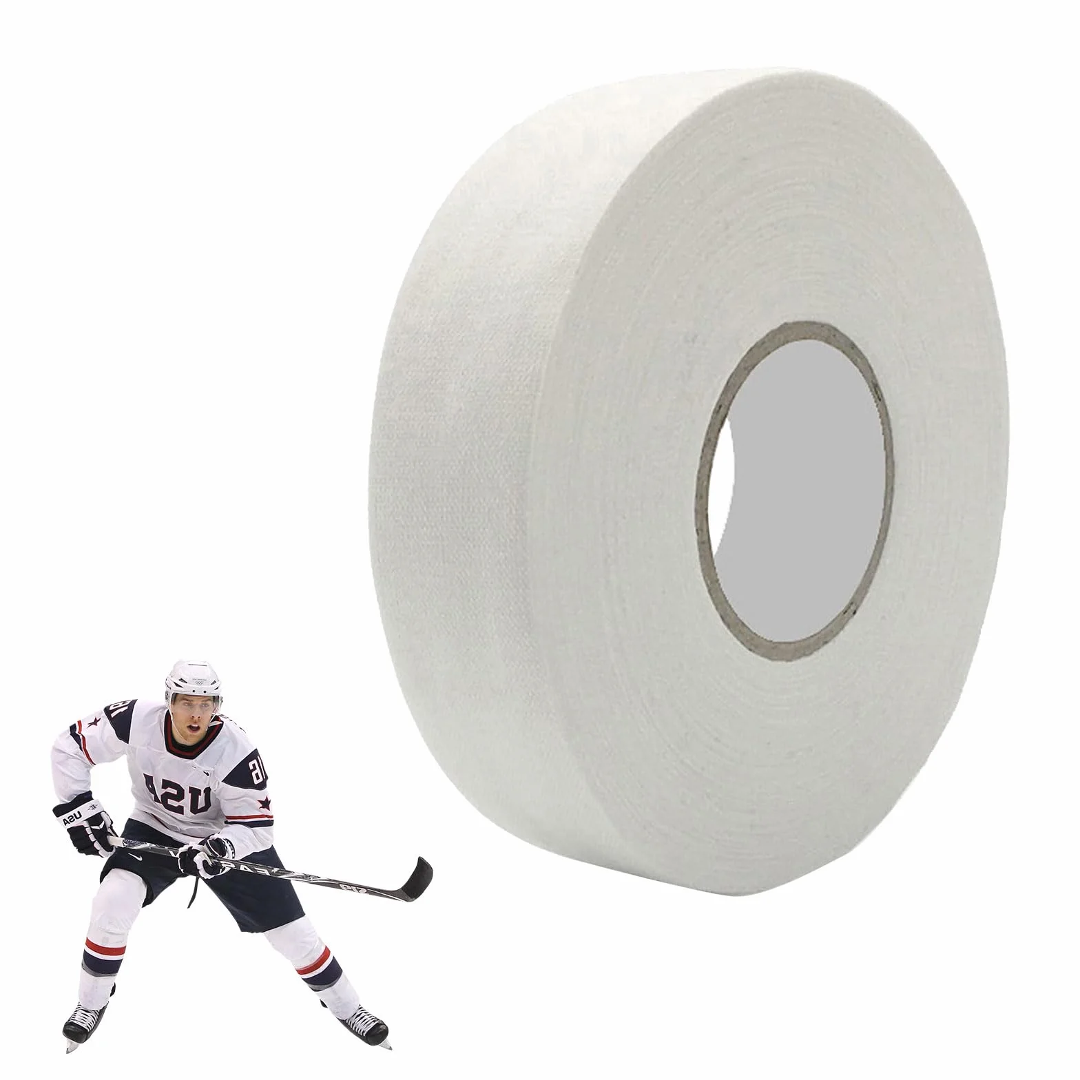 KARELLS Ruban de Hockey Adhésif 25m × 25mm Blanc