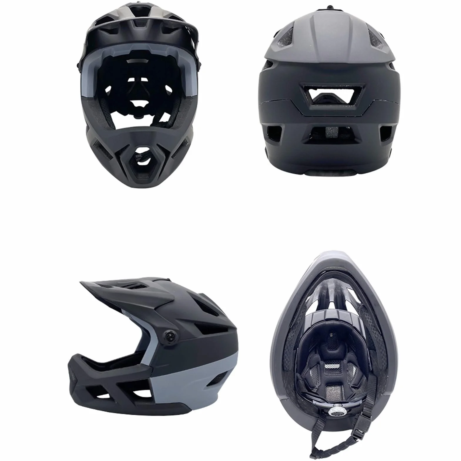 Kavolet Casque de vélo intégral 55-59 cm résistant aux chocs visière réglable léger 625 g