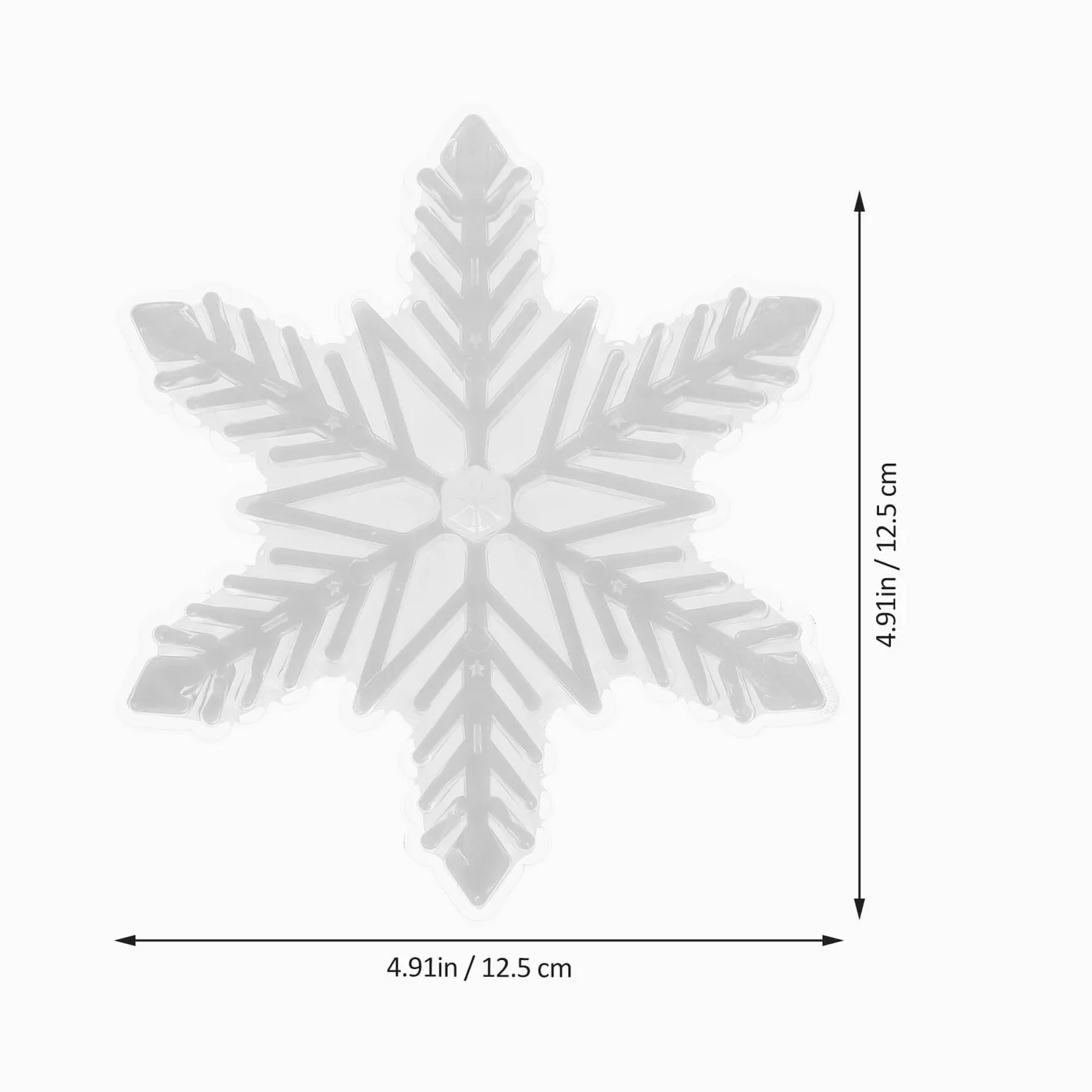 MAGICLULU Coussin Antidérapant 3d Flocon Blanc pour Snowboard, Autocollant Rigide Résistant, Accessoire de Sport D'hiver pour Meilleure Adhérence et Contrôle sur Planche de Ski de Plein Air