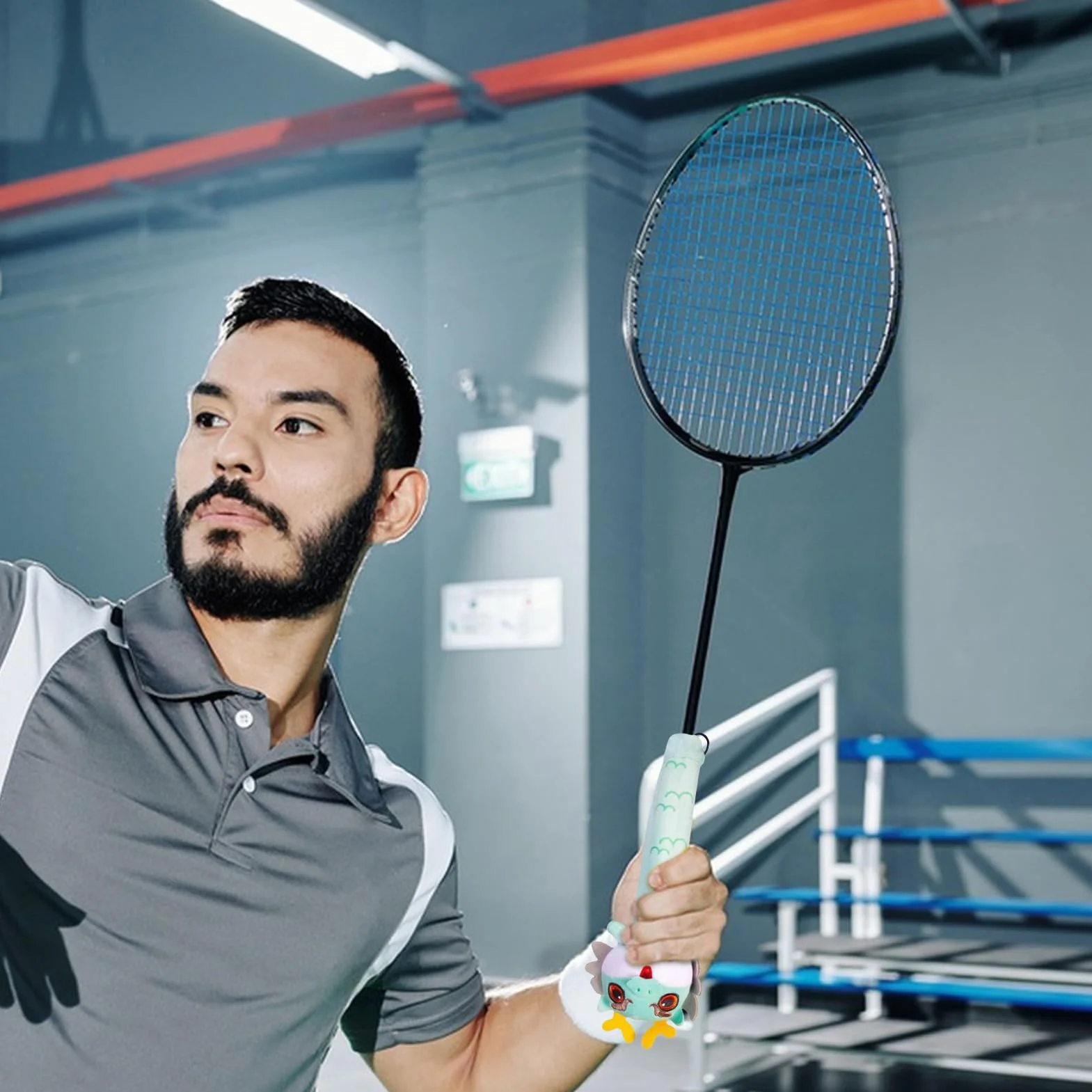 Manchon De Poignée De Raquette De Badminton Dragon – Housse Antidérapante Tricotée En Flanelle
