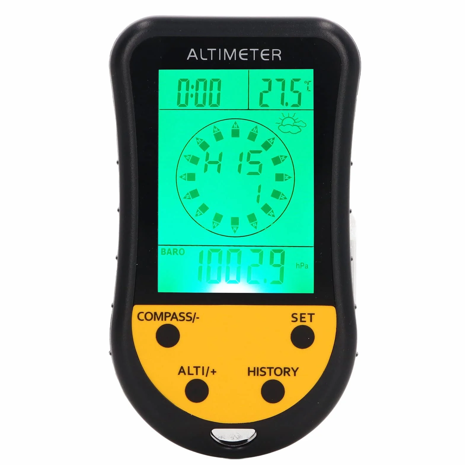 Altimètre Numérique 8 en 1 Baromètre Multifonction Thermomètre Météo Capteur Portable