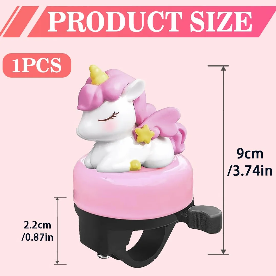 GXGM sonnette de vélo poney rose son fort clair enfants filles garçons