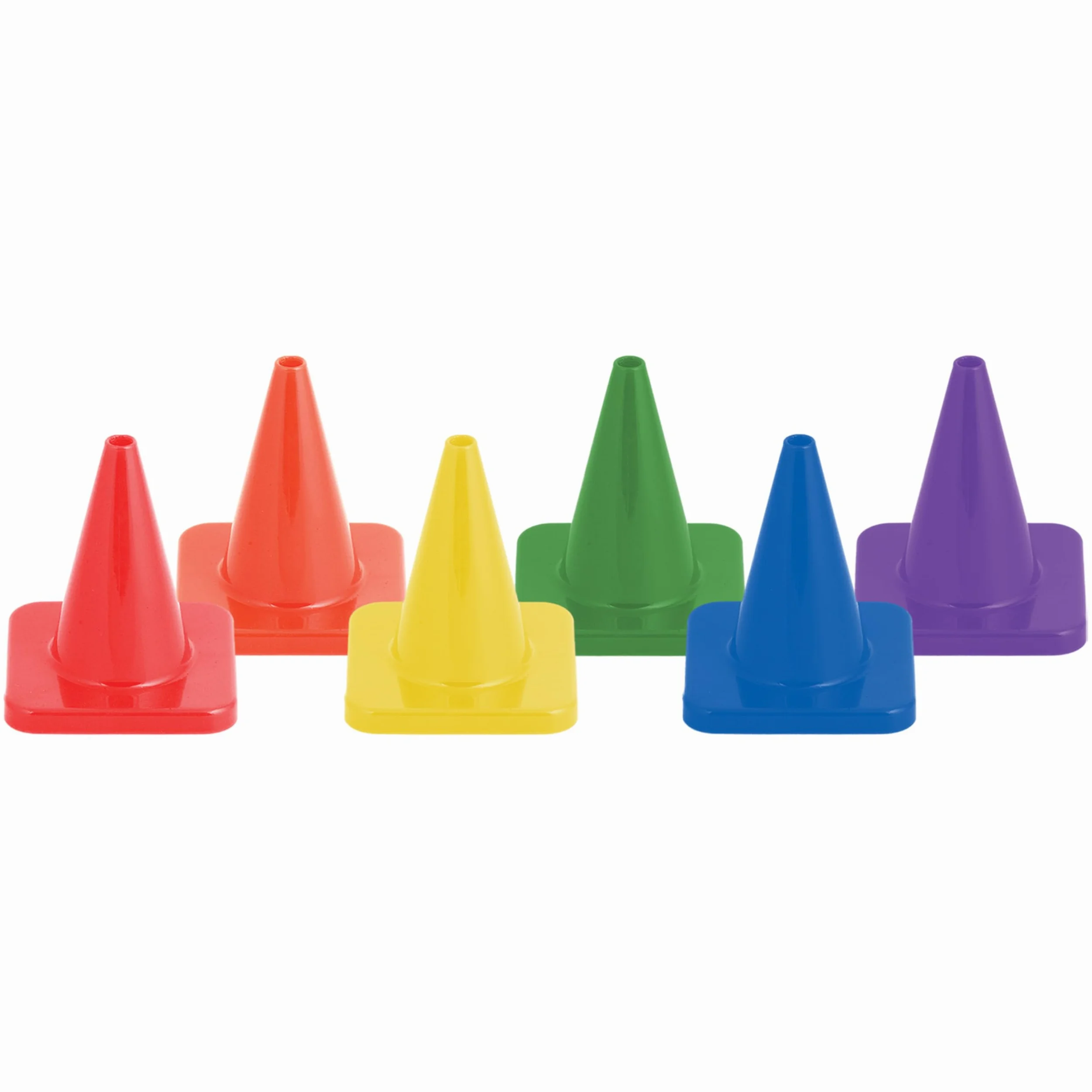 Champion Sports Cônes en Vinyle Flexible Haute visibilité – Ensembles de cônes Simples et Assortis en Plusieurs hauteurs et Couleurs