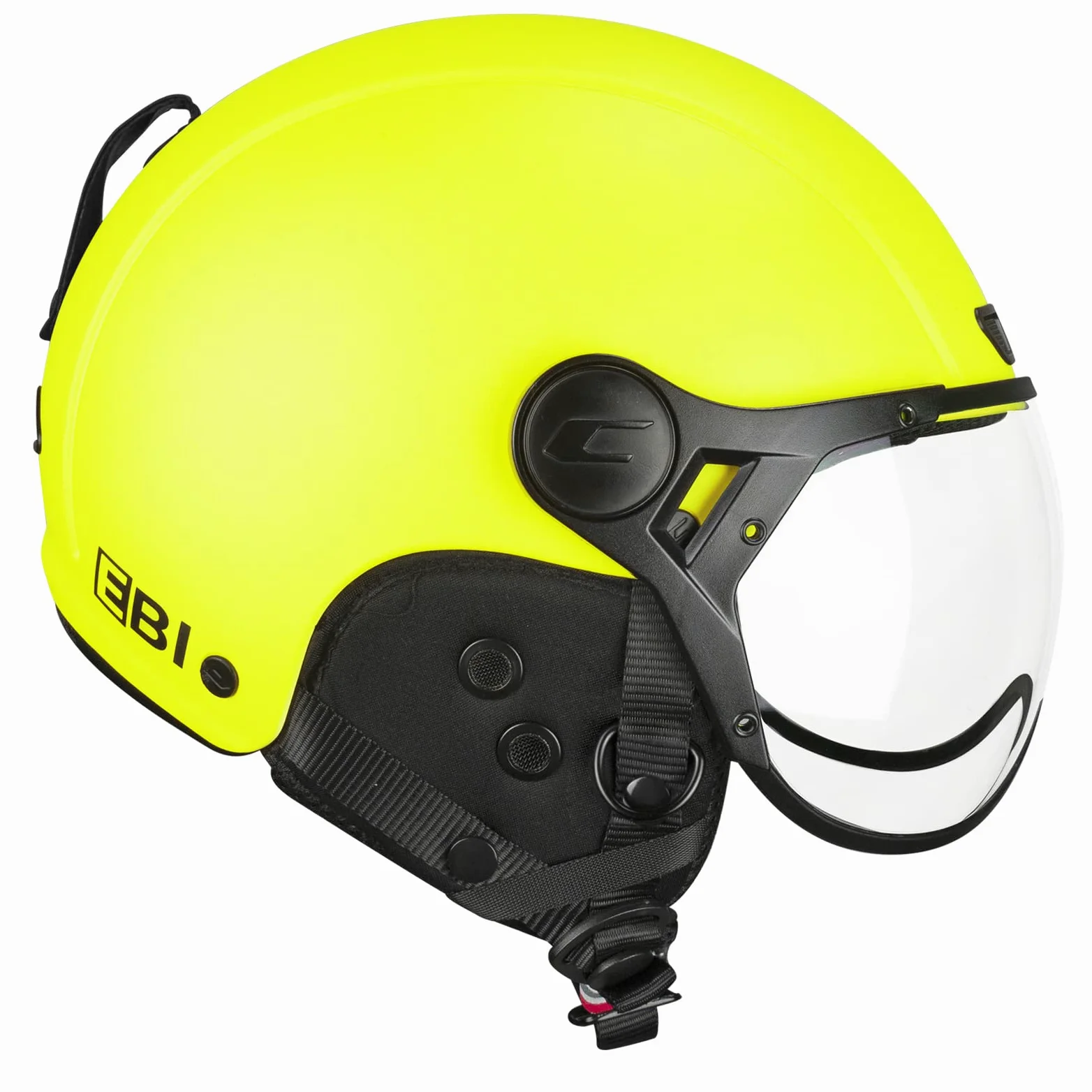 CGM EBI Casque de Ski Mixte Adulte, Jaune Fluo Mat, M (57-58cm)