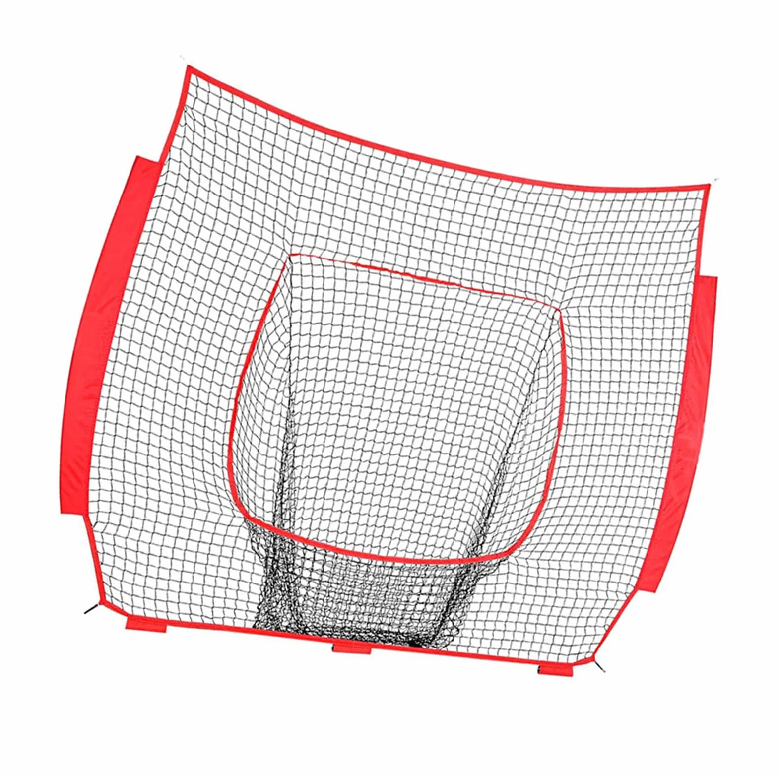 Filet d'entraînement de baseball en nylon 2,1 x 2,1 m - Filet de remplacement intérieur extérieur durable pour lancer frapper