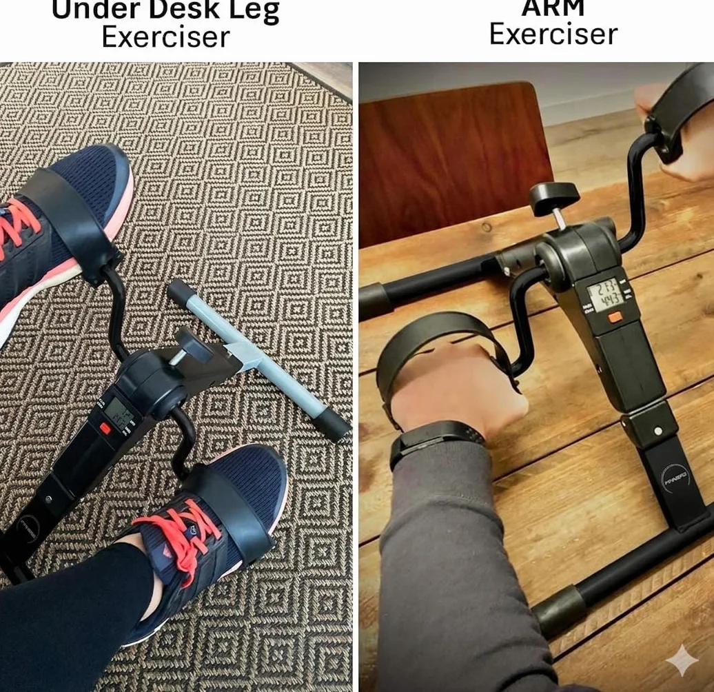Mini Vélo Statique Pliable, Pédaleur pour Exercice à Domicile