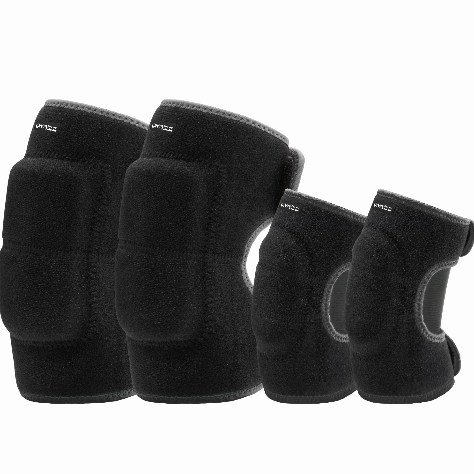Genouillères Ajustable Garçons Filles Genouillère de Soutien avec Renforts SBR pour Vélo Danse Volleyball