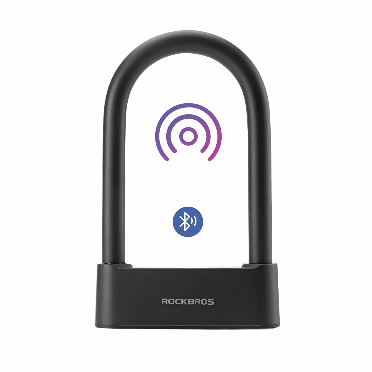 ROCKBROS Antivol à Empreinte Digitale, Étanche IP6 pour Vélo, Antivol à Clé Bluetooth, Recharge USB pour Vélo, Gravel, Scooter, Moto, Gym, Bureau, Maison