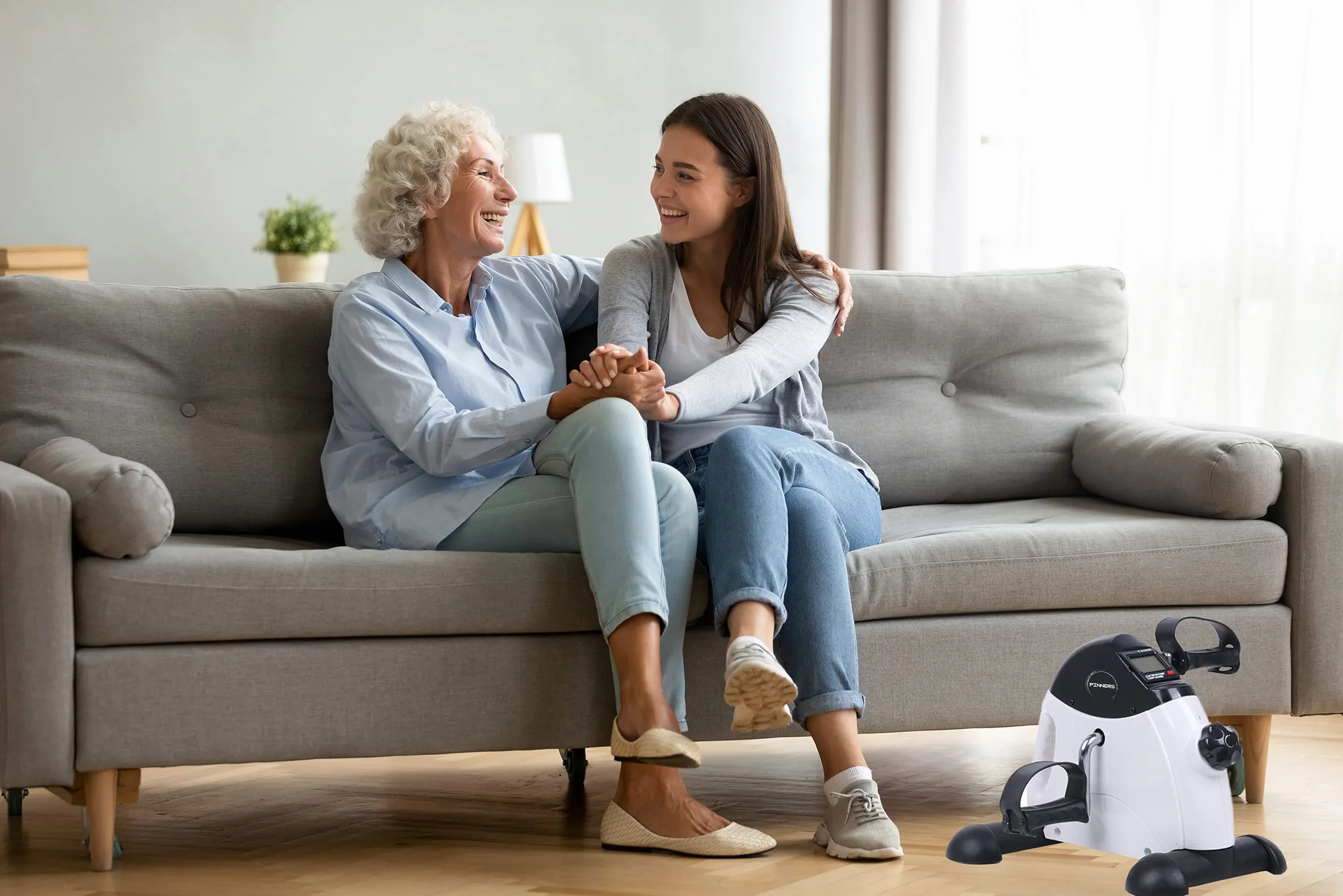 Mini Vélo d'appartement, Pédalage Statique pour Personnes âgées