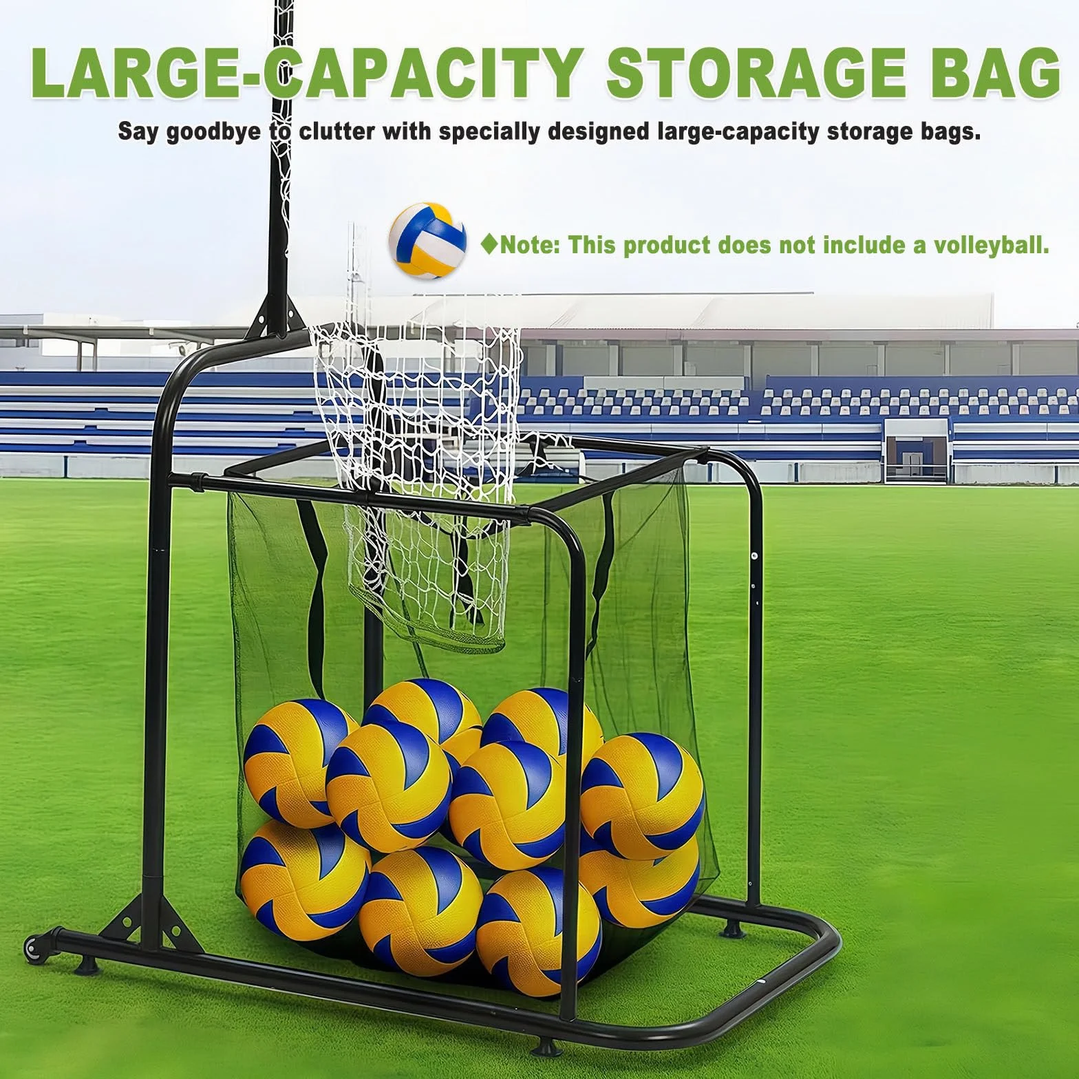Filet d'entraînement pour passeur de volley-ball avec sac de récupération, cible pour service, smash et passe