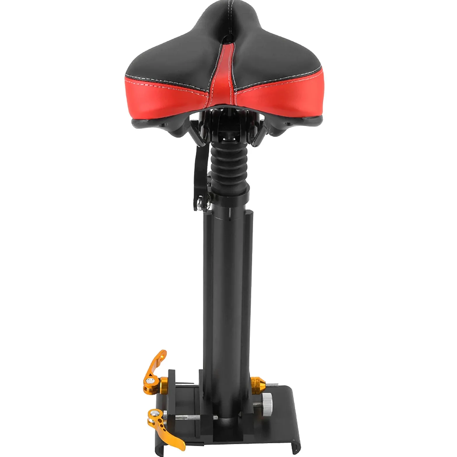 Dilwe Selle de Siège de Scooter électrique Réglable et Durable, Scooter M365 Confortable et Résistant aux Chocs pour la Plupart avec 15 à 20 Cm, adapté aux Routes Accidentées Noir Rouge
