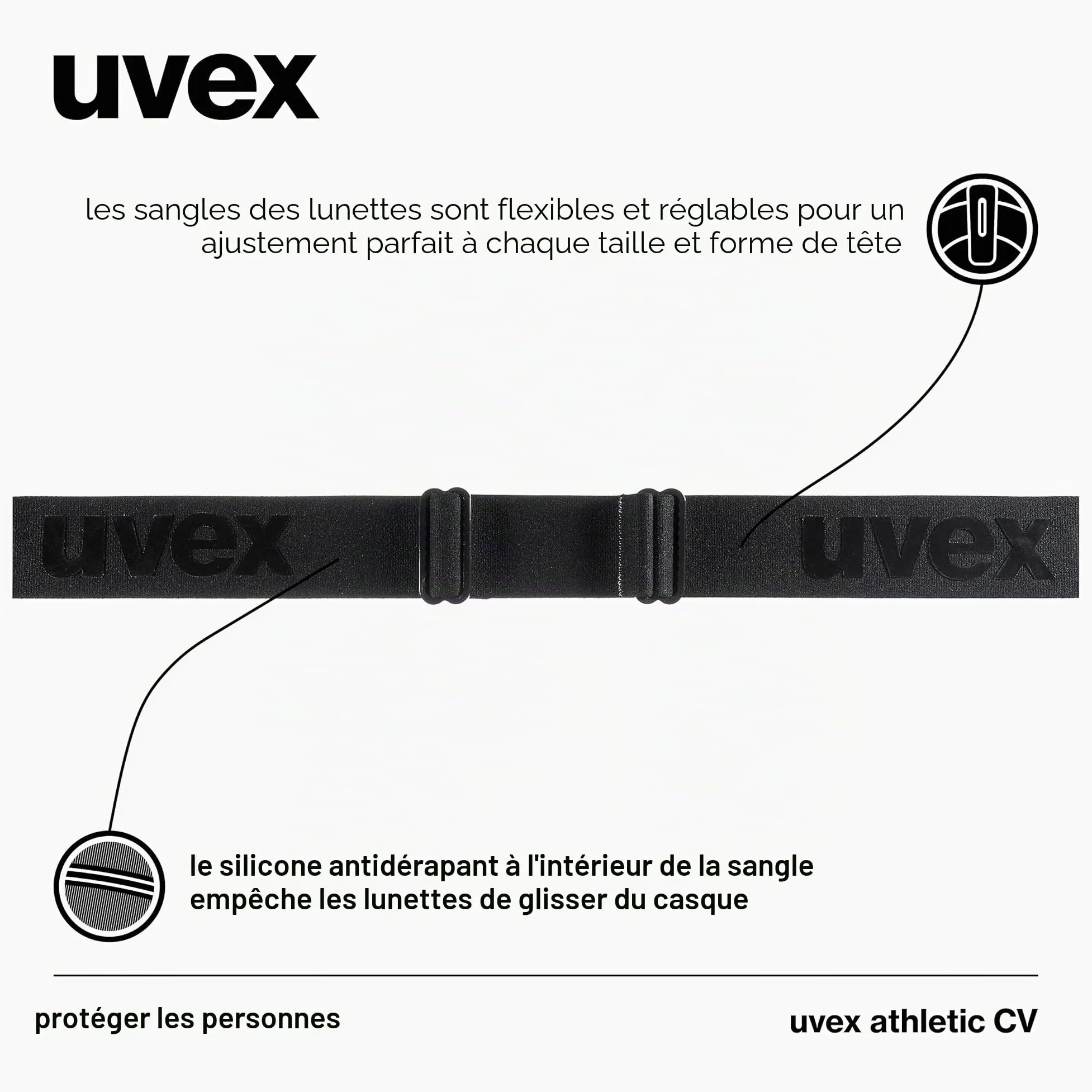 Uvex Athletic Cv lunettes de ski Unisexe-Jeunes (lot de 1)