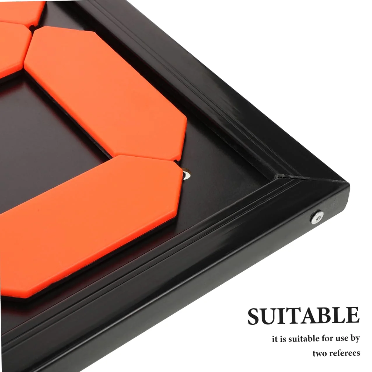 Tableau de Remplacement Manuel Football Noir en Pp pour Arbitres | Lecture Claire, Format Compact, Usage Basket et Volley, Design Polyvalent