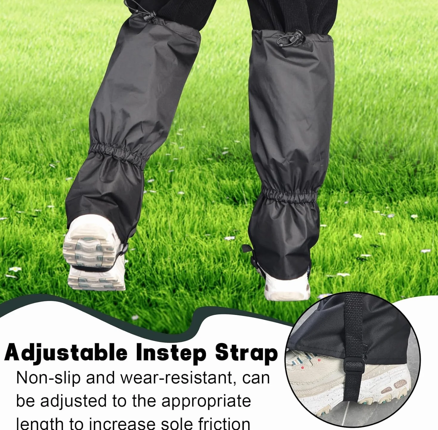 Guêtres Jardinage Randonnée été Outdoor Homme Réglables Fermes Jardins Pelouses Alpinisme Ski