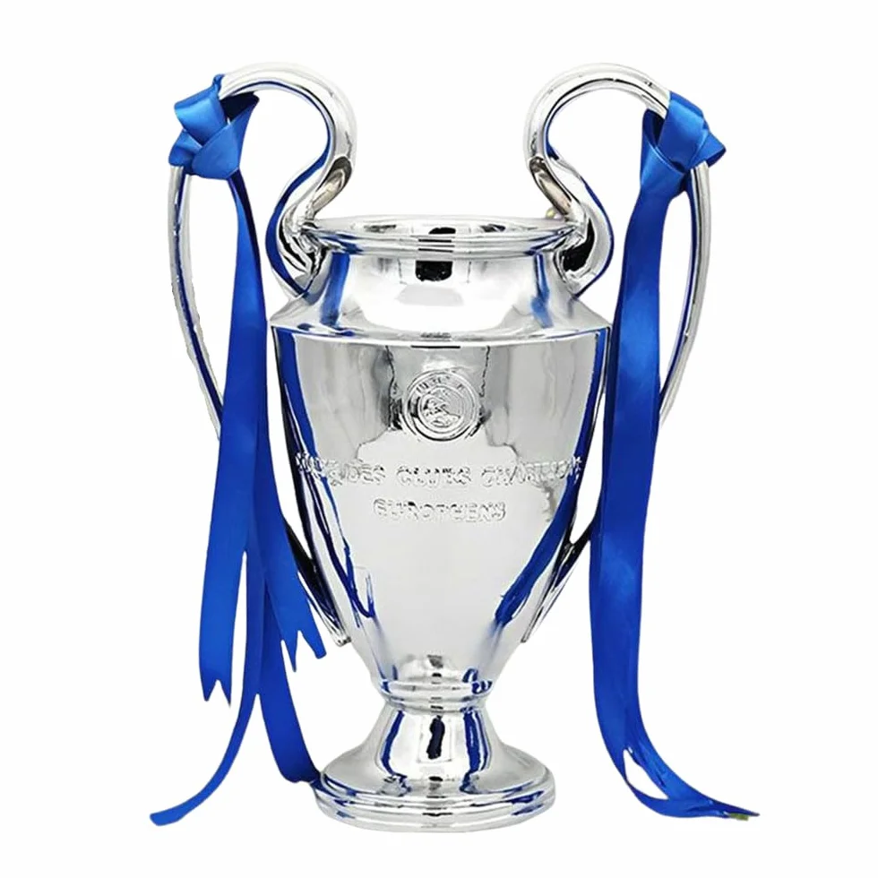 Trophée des Champions d'europe De Football Trophées De Football Objets De Collection De Fans Décorations De Bureau À Domicile De Bar,16cm/6.3in