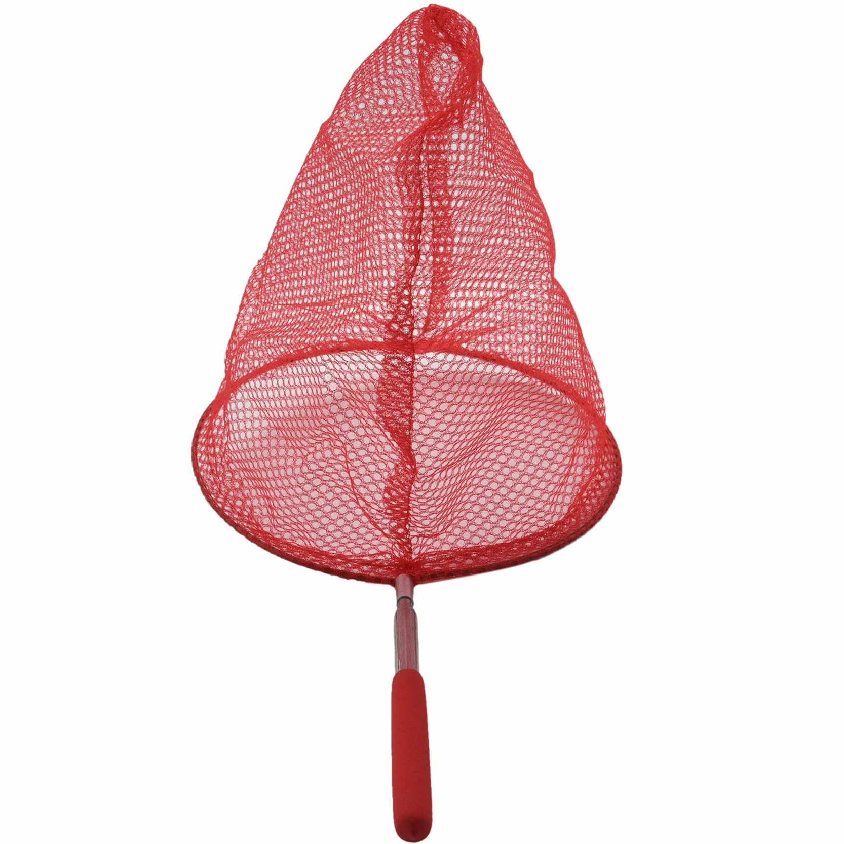 Evenden Filet papillon extérieur en acier inoxydable - Outil télescopique extérieur - Filet portable - Rouge