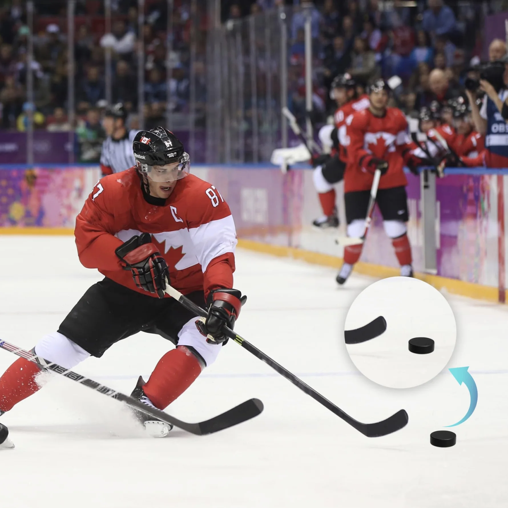 Rondelles de hockey sur glace en mousse 4 pièces noire pour entraînement