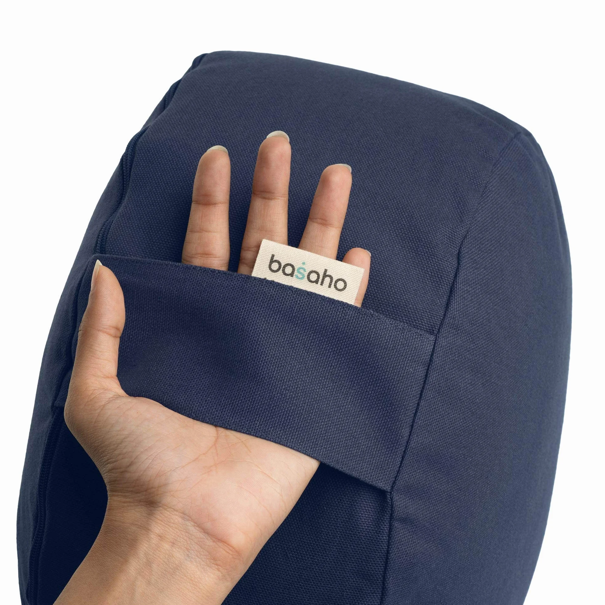 Coussin de Méditation Zafu Coton Bio Coques de Sarrasin Housse Amovible Lavable