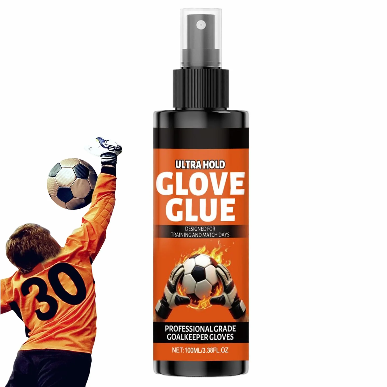 Spray Adhérent pour Gants de Football - 100ml, Antidérapant, Séchage Rapide