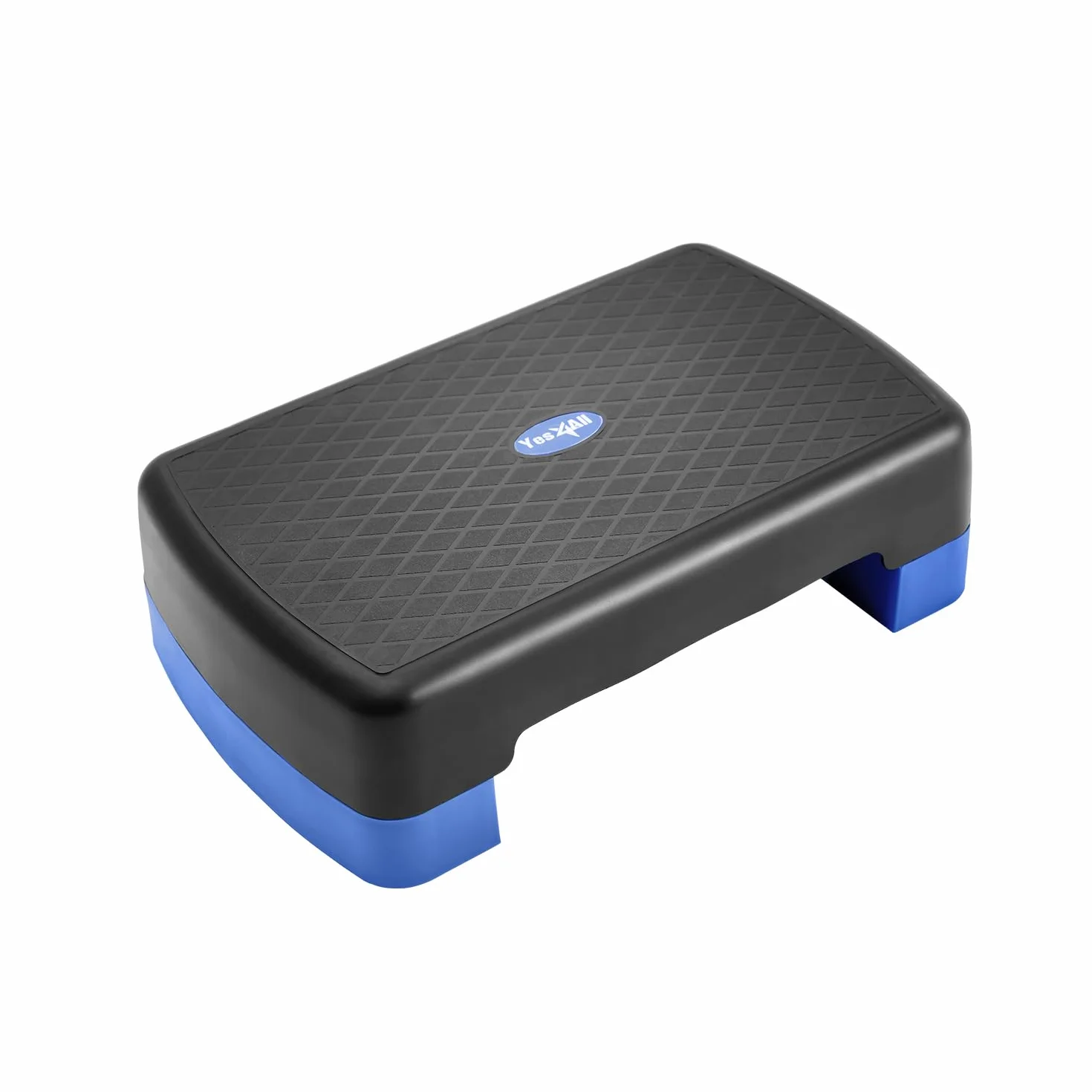 Yes4All Plateforme d'exercice aérobic 48 cm avec 2 rehausseurs hauteur réglable 7,6 cm 15,2 cm