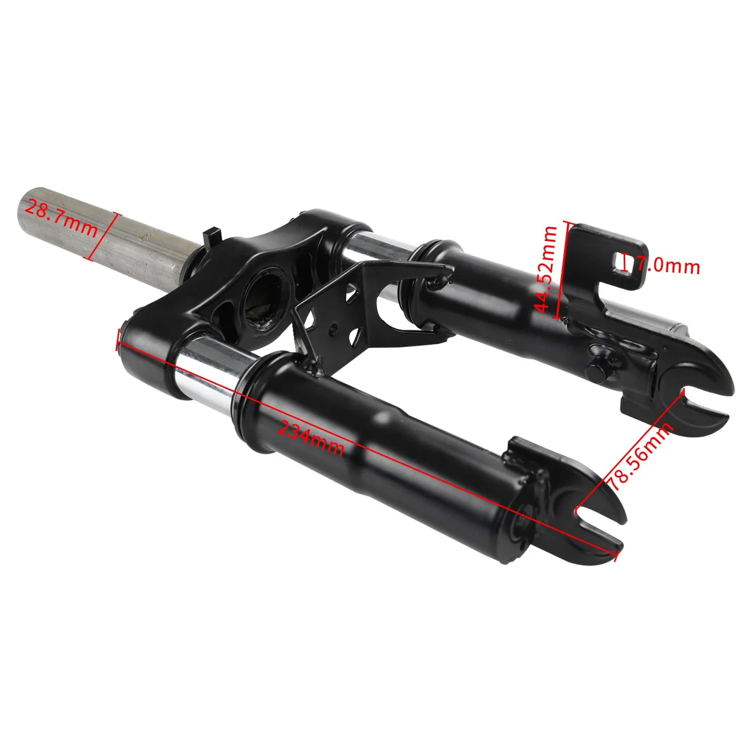 Kit Nouvelle Suspension Avant Fourche pour Segway Ninebot Max G30 Trottinette Amortisseur Avant + Garde-Boue Avant + Support de Pied Scooter Electrique Modification