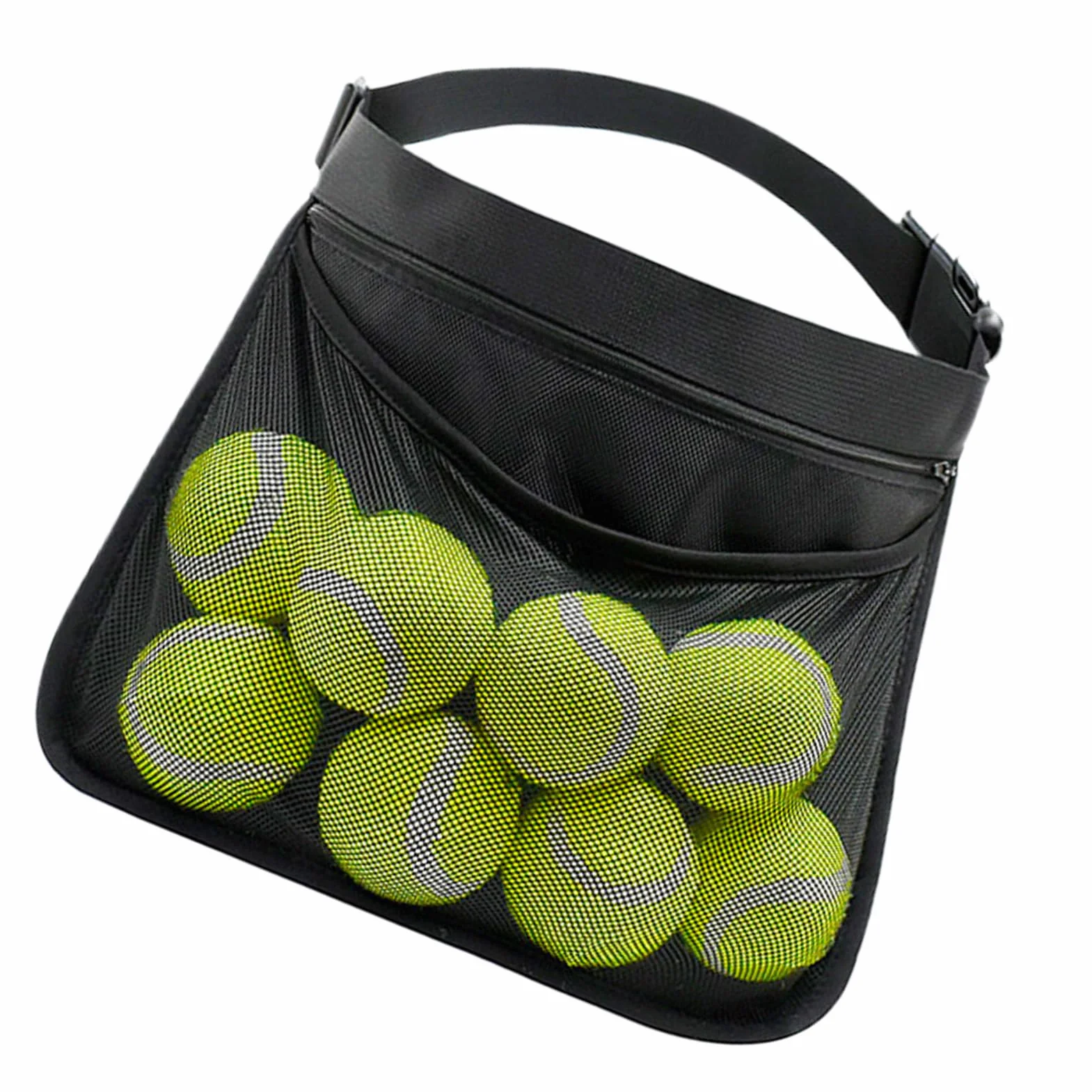 Ballaufbewahrung verstellbarer Gurt abriebfest leichtgewichtig portabel Tennisball Fitnessstudio Training Wettkämpfe Tischtennisball Pickleball Golfball