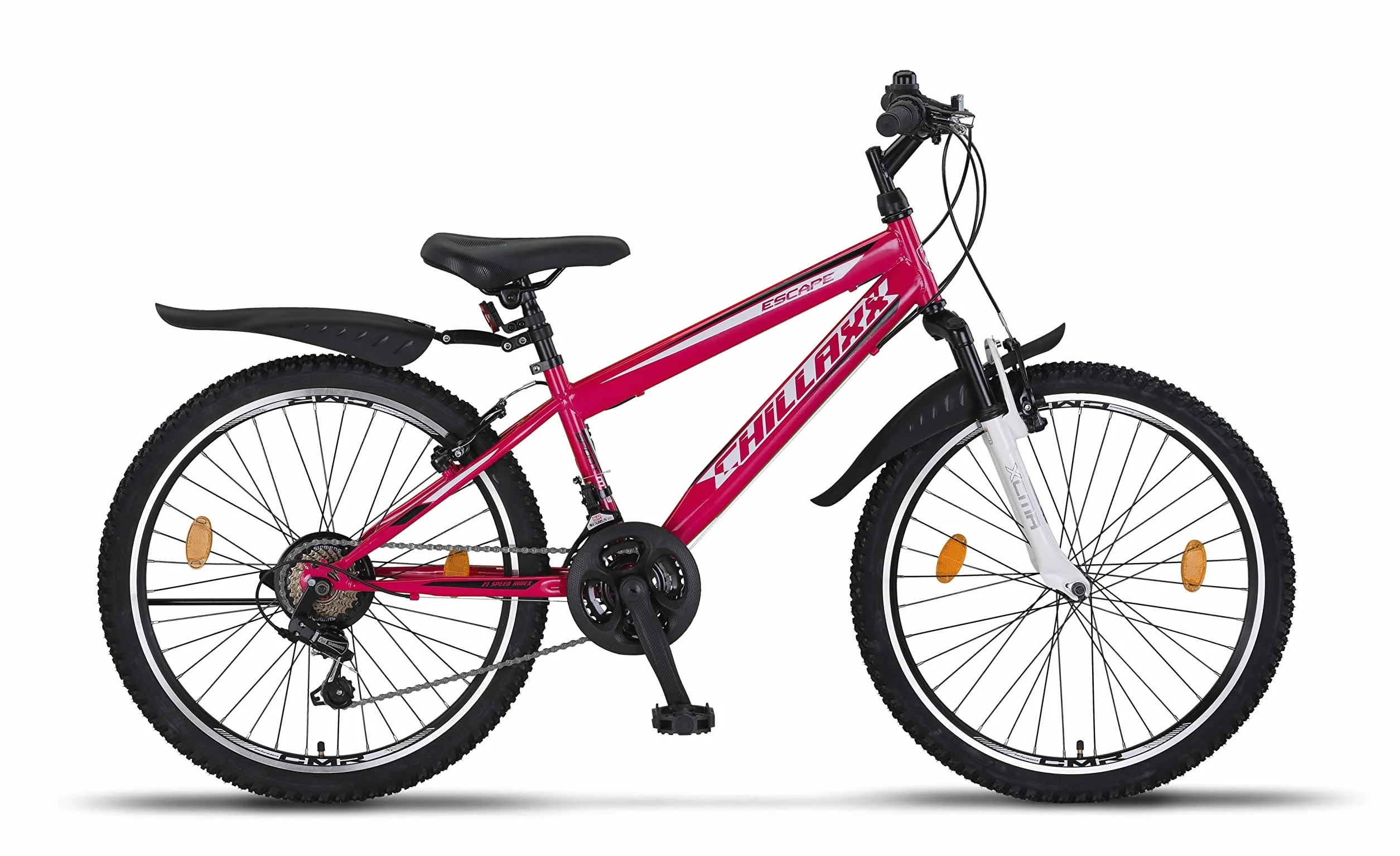 Chillaxx Bike Escape VTT 24 26 pouces 21 vitesses