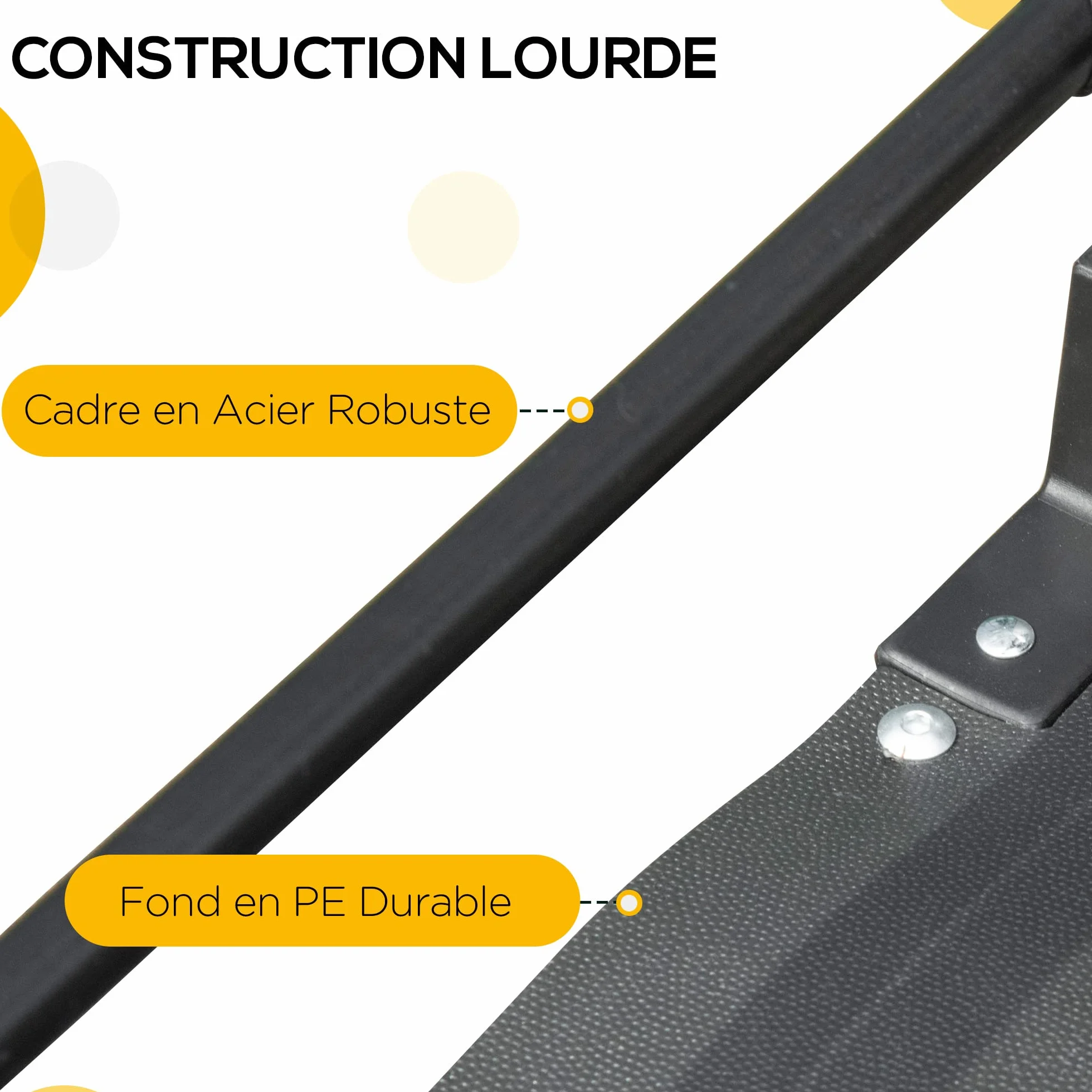 HOMCOM Remorque Pliable pour Vélo en Acier Roues 16 Pouces Charge 40 kg