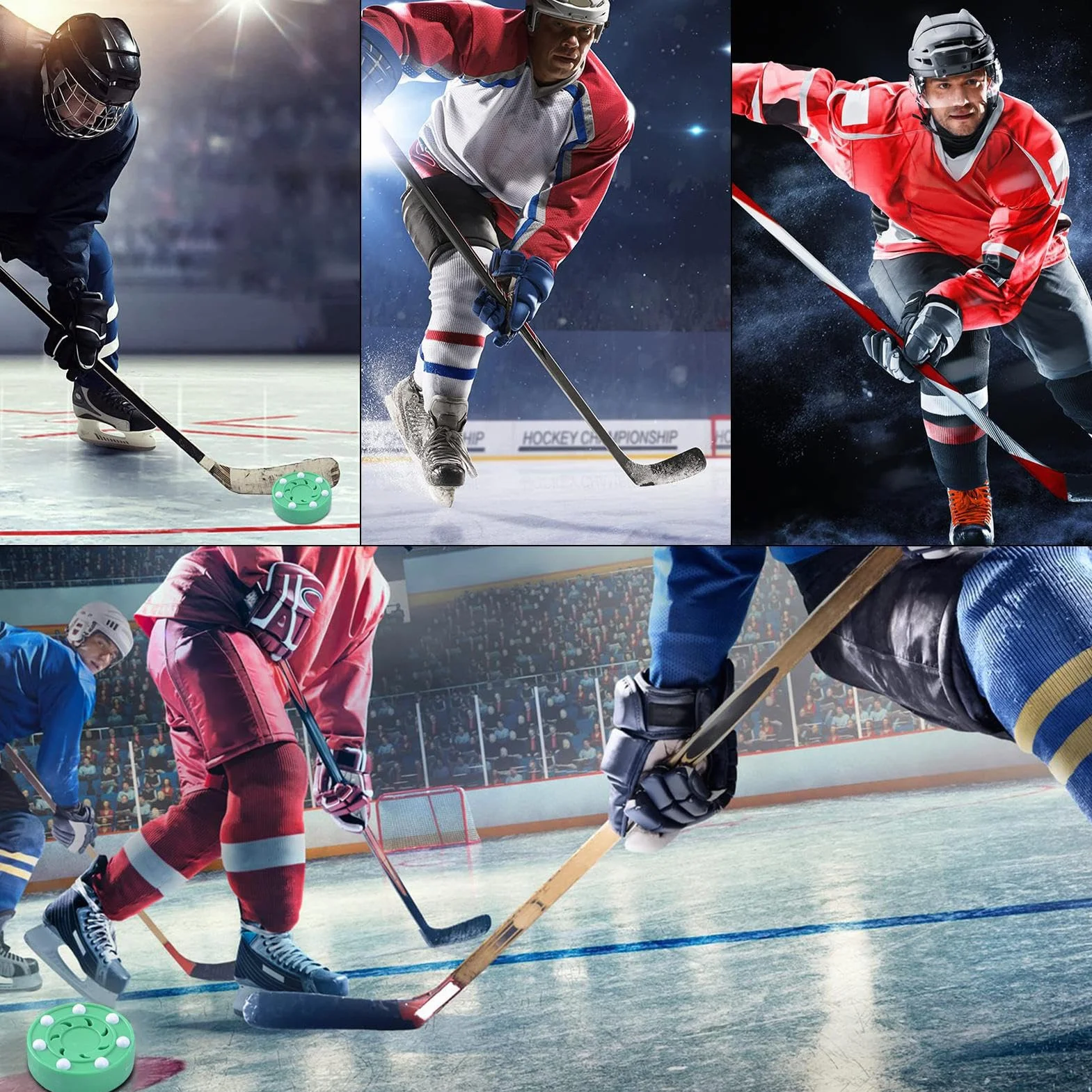 Rondelle de Hockey intérieure en Mousse, Équipement d'entraînement Sportif Multifonctionnel