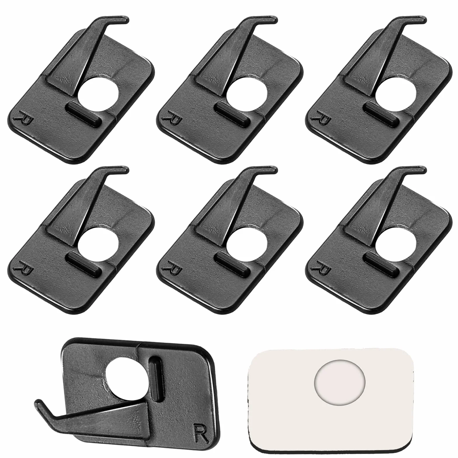 Repose-flèches pour arc recourbé, support en plastique pour arcs composés, noir adhésif, accessoires de visée chasse droitiers
