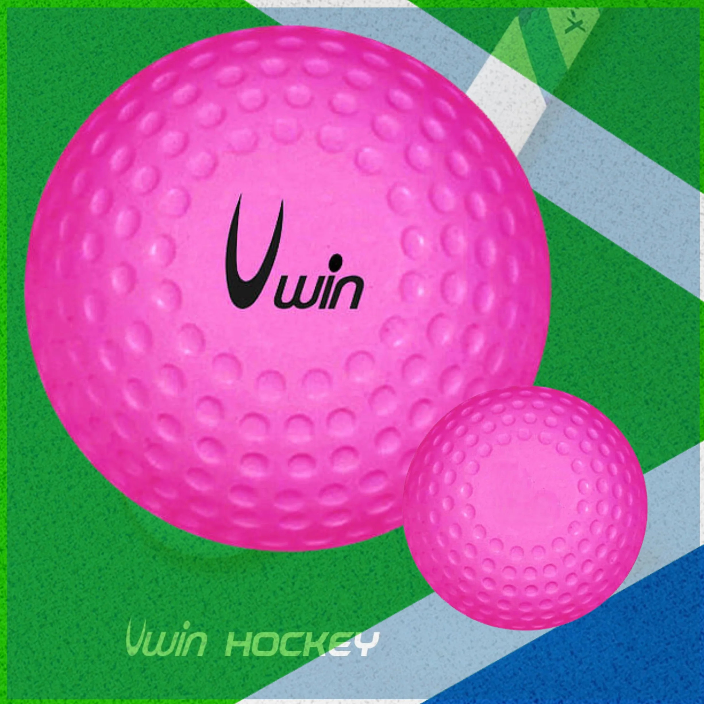 Uwin Ballon de Hockey 23 cm PVC Rose