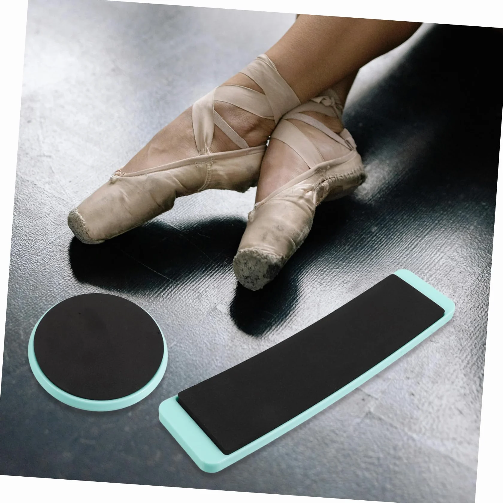 Planche Tournante de Danse ABS EVA Ronde Carrée 2pcs pour Débutants Équilibre Technique