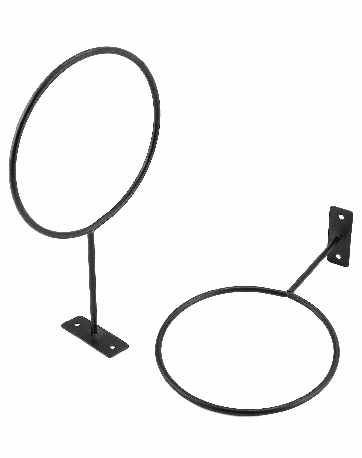 QWORK 8 PCS Support Mural pour Balles de Basket, Football, Volley-Ball, Noir