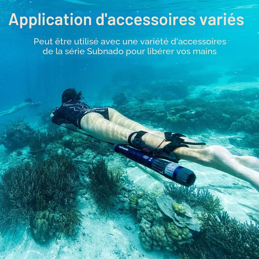 Waydoo Subnado Lite Scooter sous-Marin Compact Portable, Propulseur de Plongée Bleu