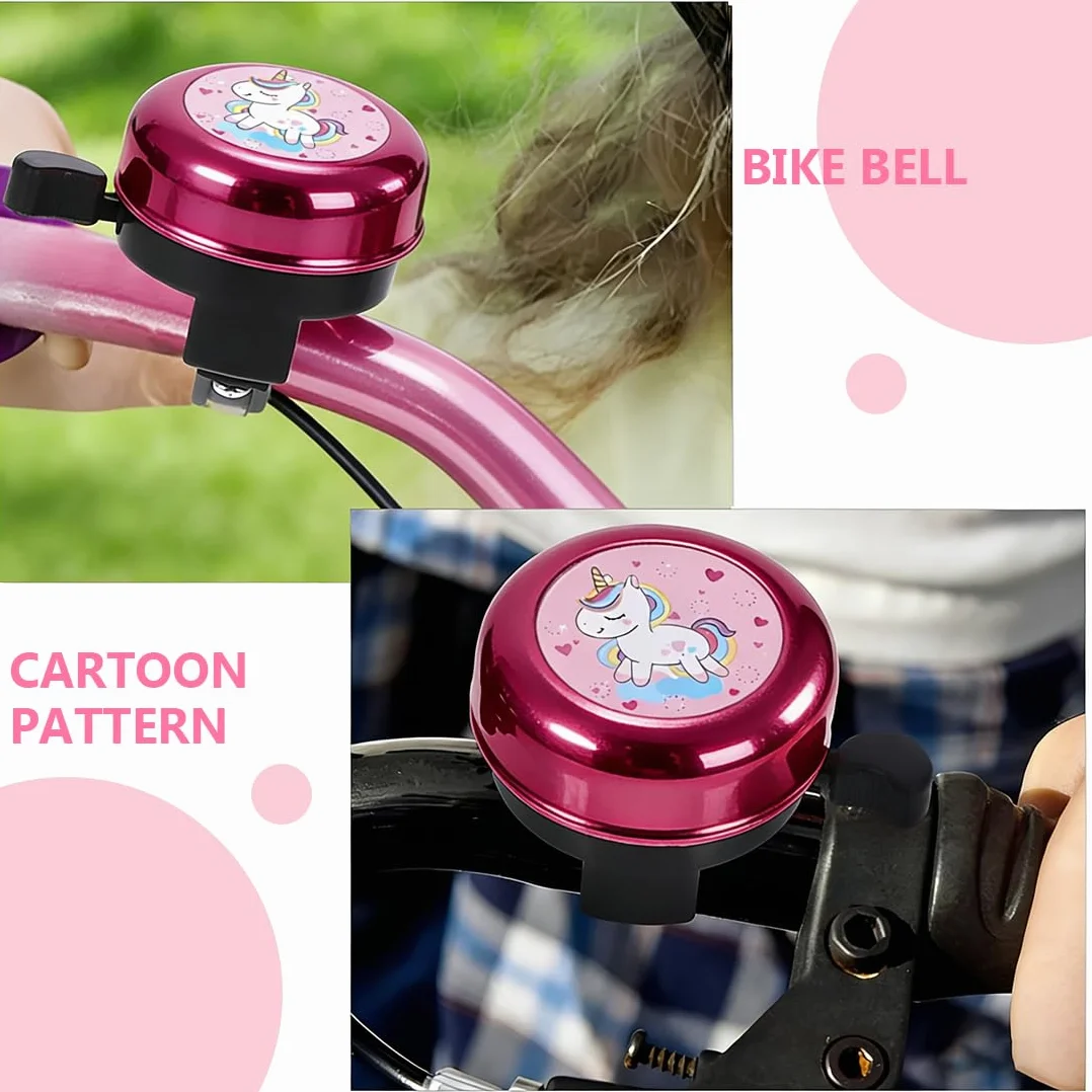 Sonnette Velo Enfant Fille Licorne pour Vélo Scooter Tricycle - Cadeau d'anniversaire