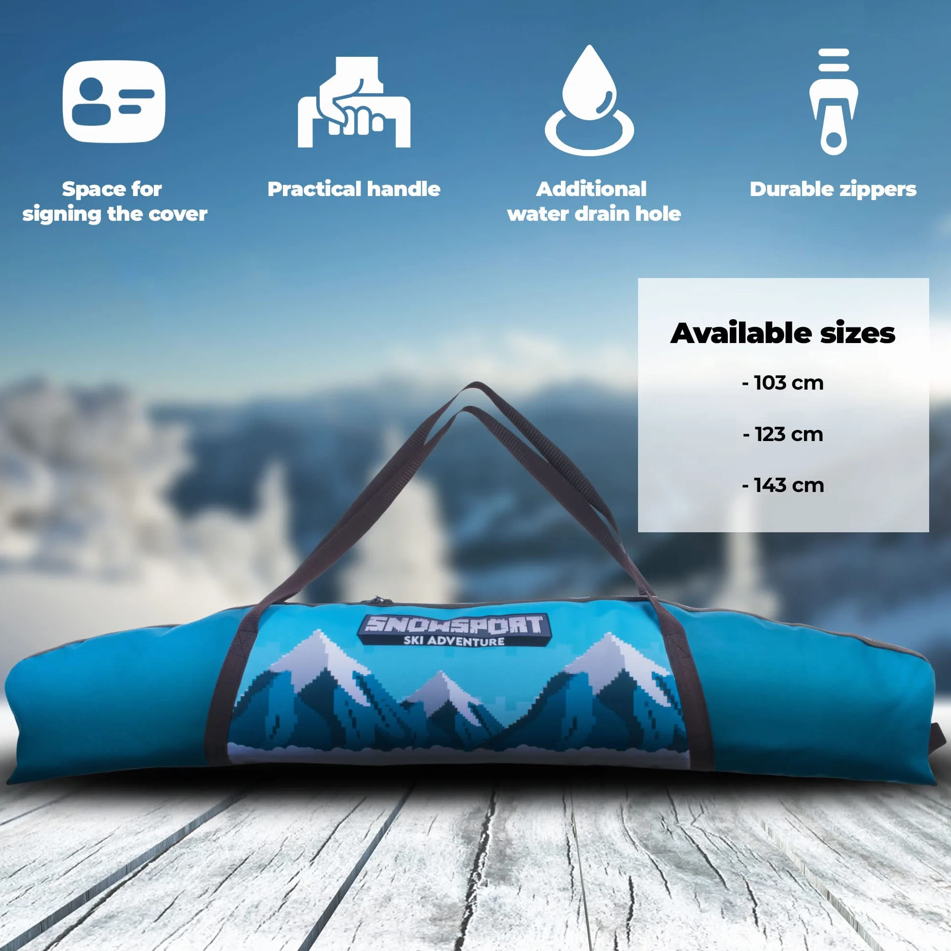 SnowCraft Sac de ski enfant 6 en 1