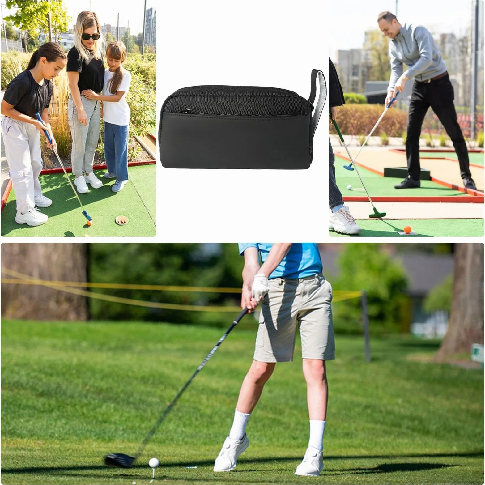 Sac de transport pour balles de golf, pochette organiseur de tees, accessoires de golf