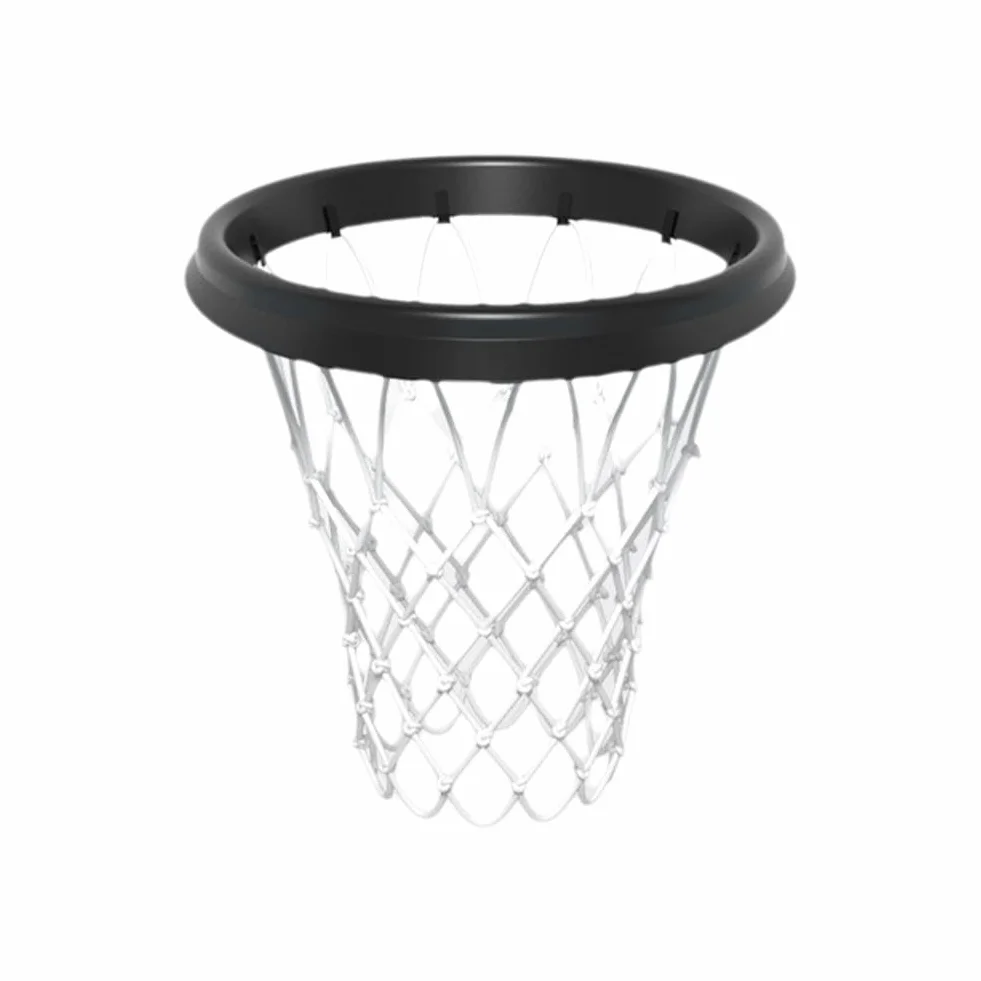 Filet de basket-ball portable amovible, système d'installation facile pour cerceaux sans monture