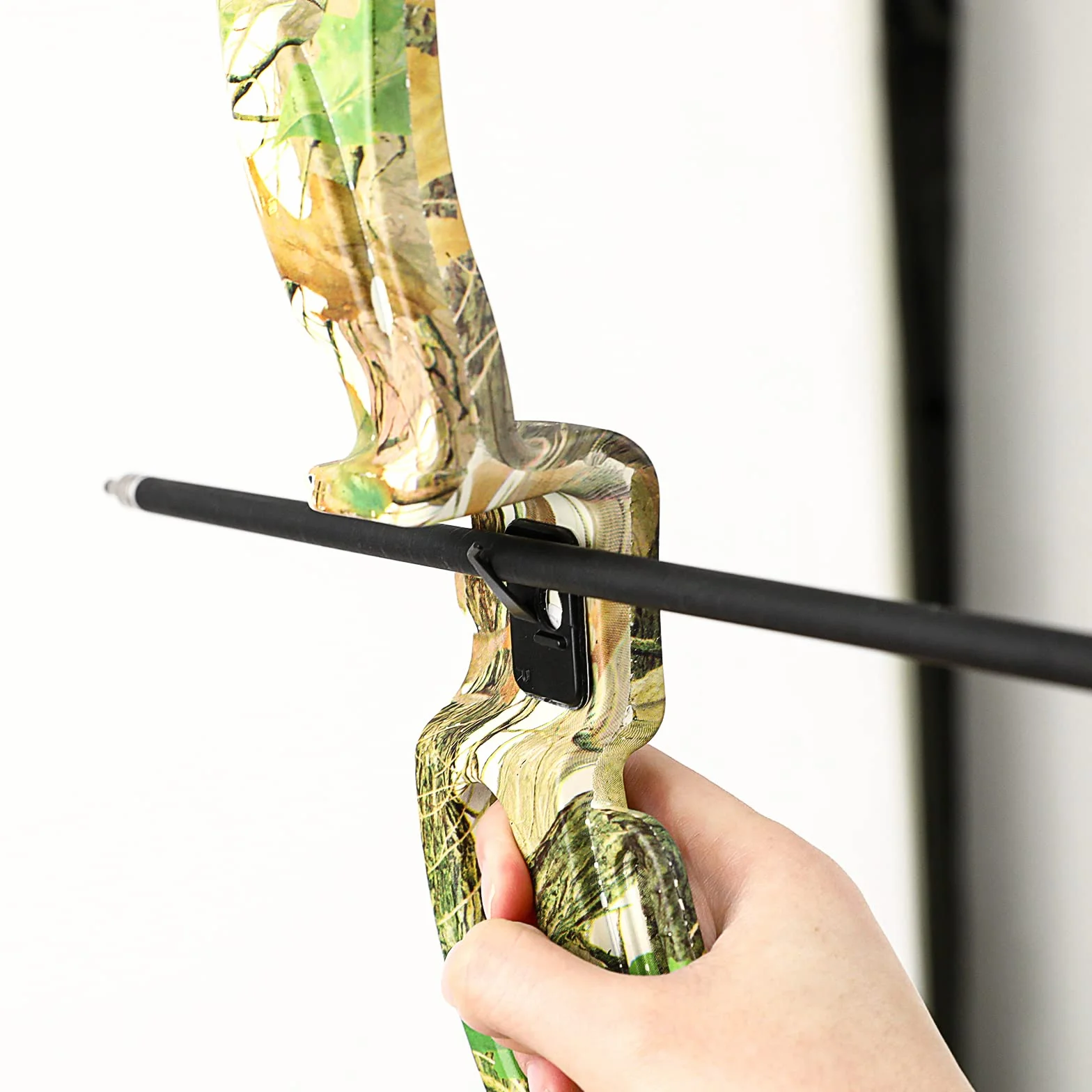 Repose-flèches pour arc recourbé, support en plastique pour arcs composés, noir adhésif, accessoires de visée chasse droitiers