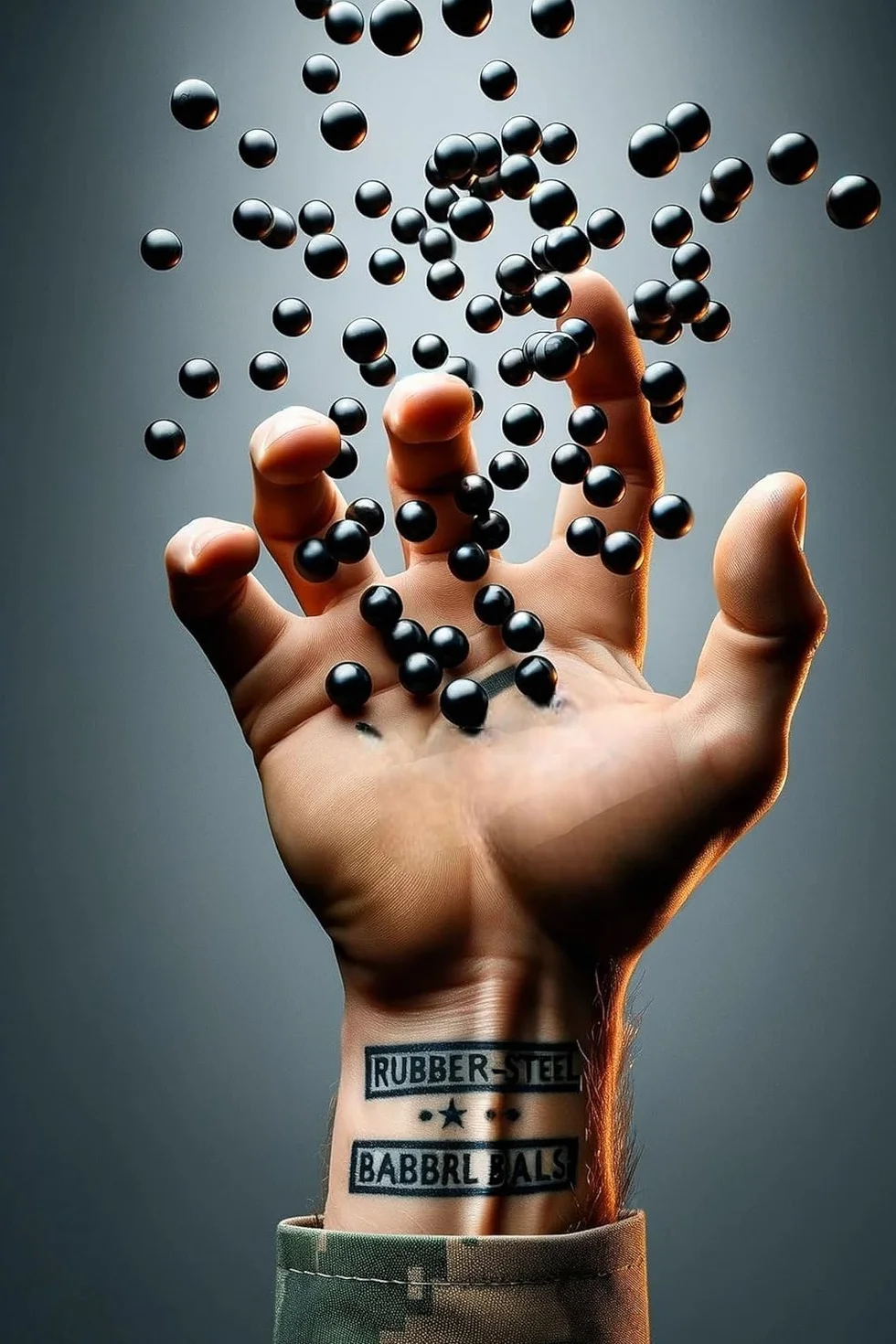 Rubber Steel Balls Paintballs Reballs 50 Cal. Pistols Home Defense